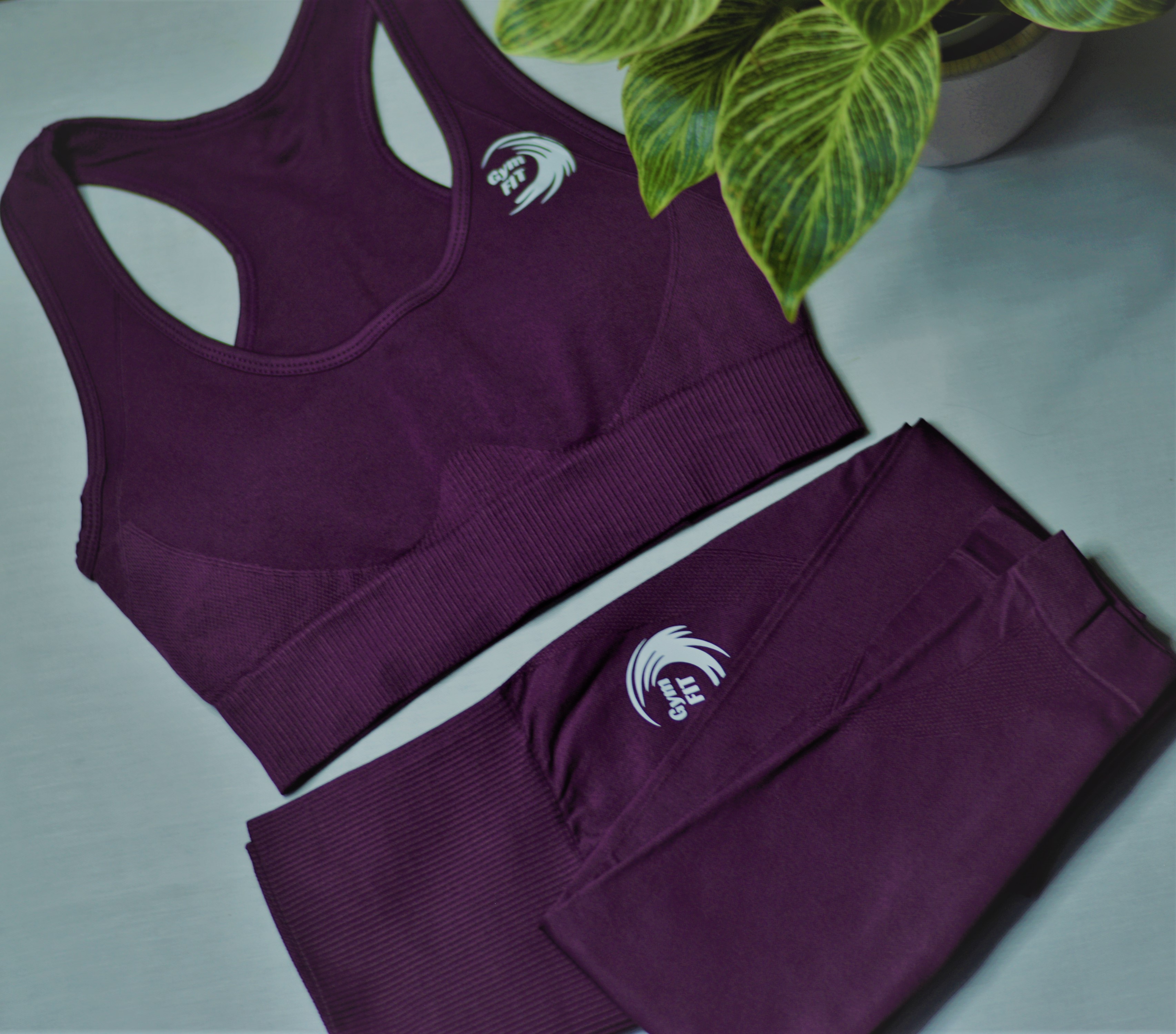 'BLOSSOM' Seamless set in Maroon
