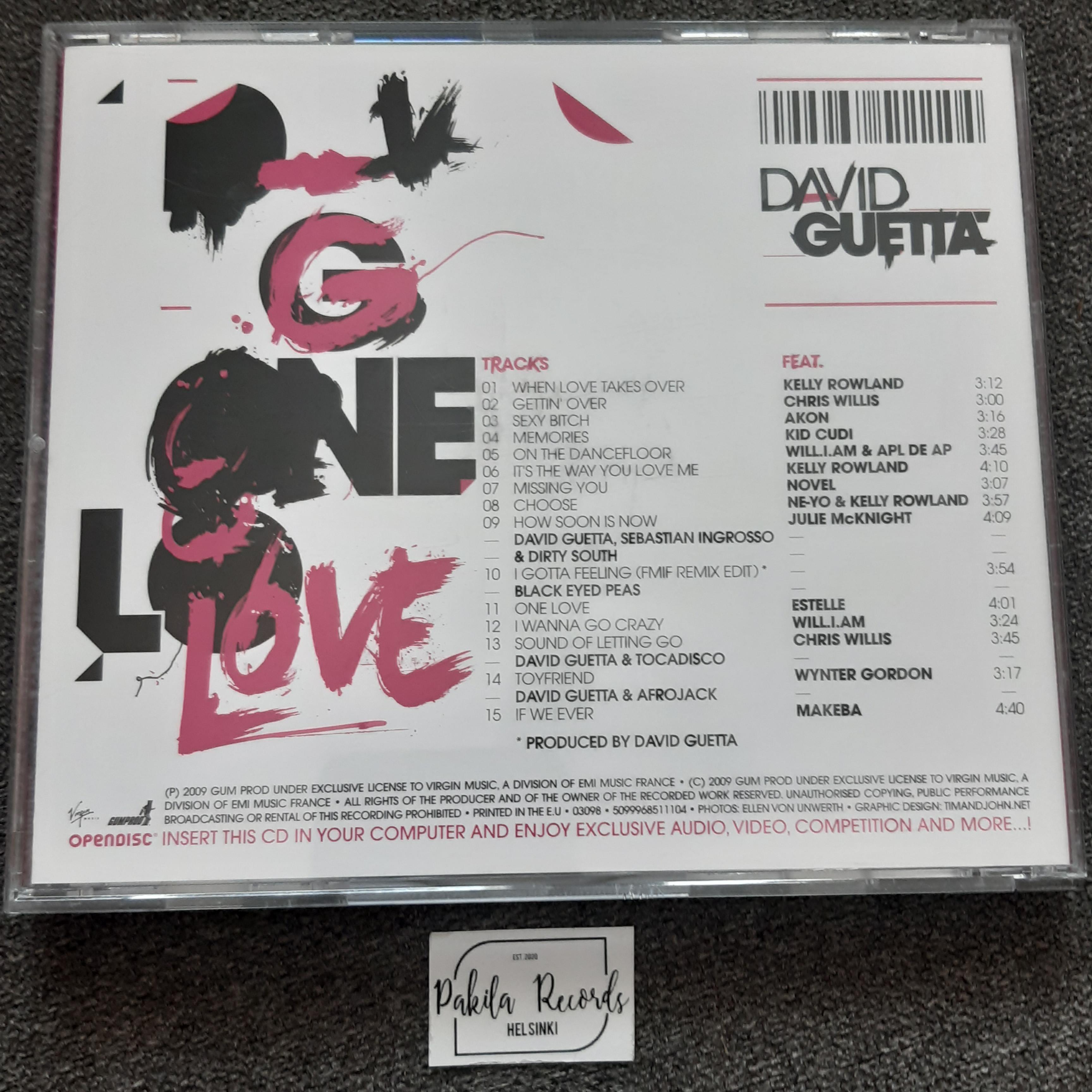 David Guetta - One Love - CD (käytetty)