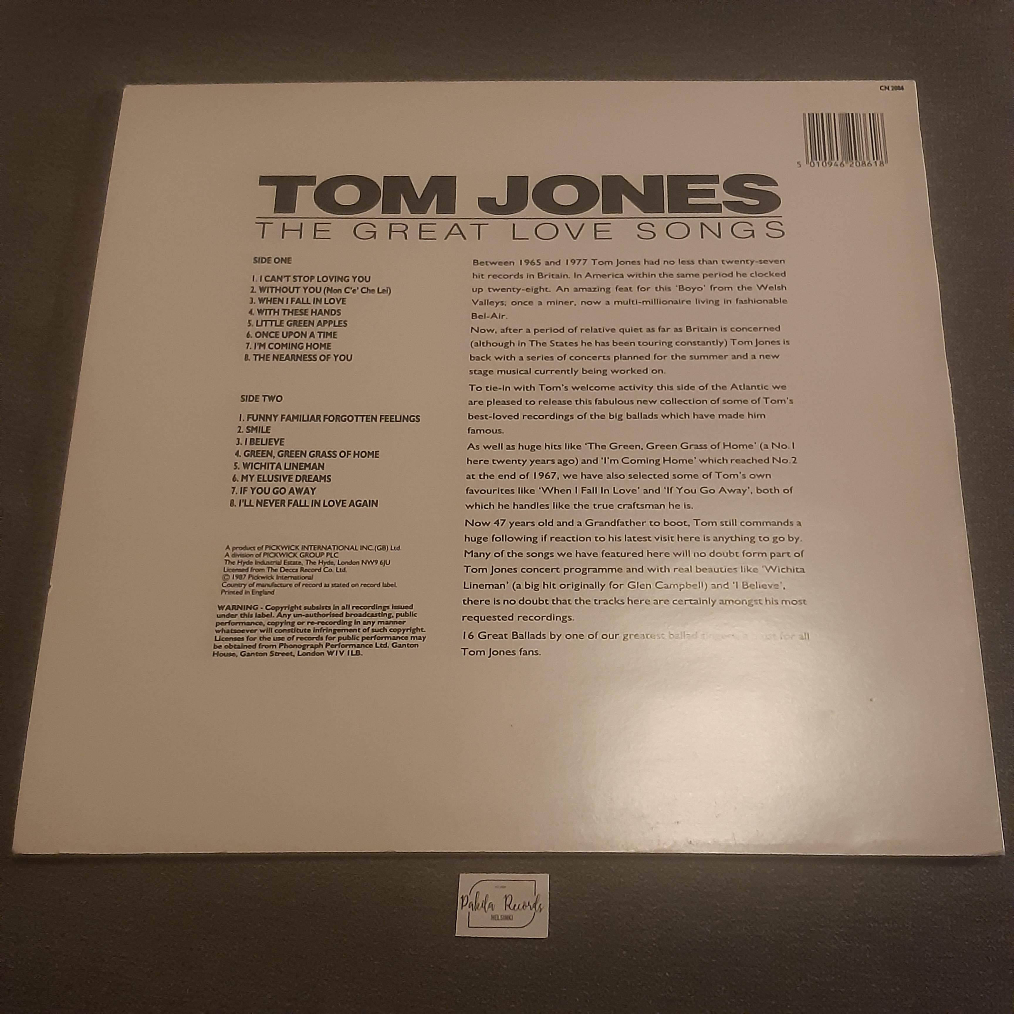 Tom Jones - The Great Love Songs - LP (käytetty)