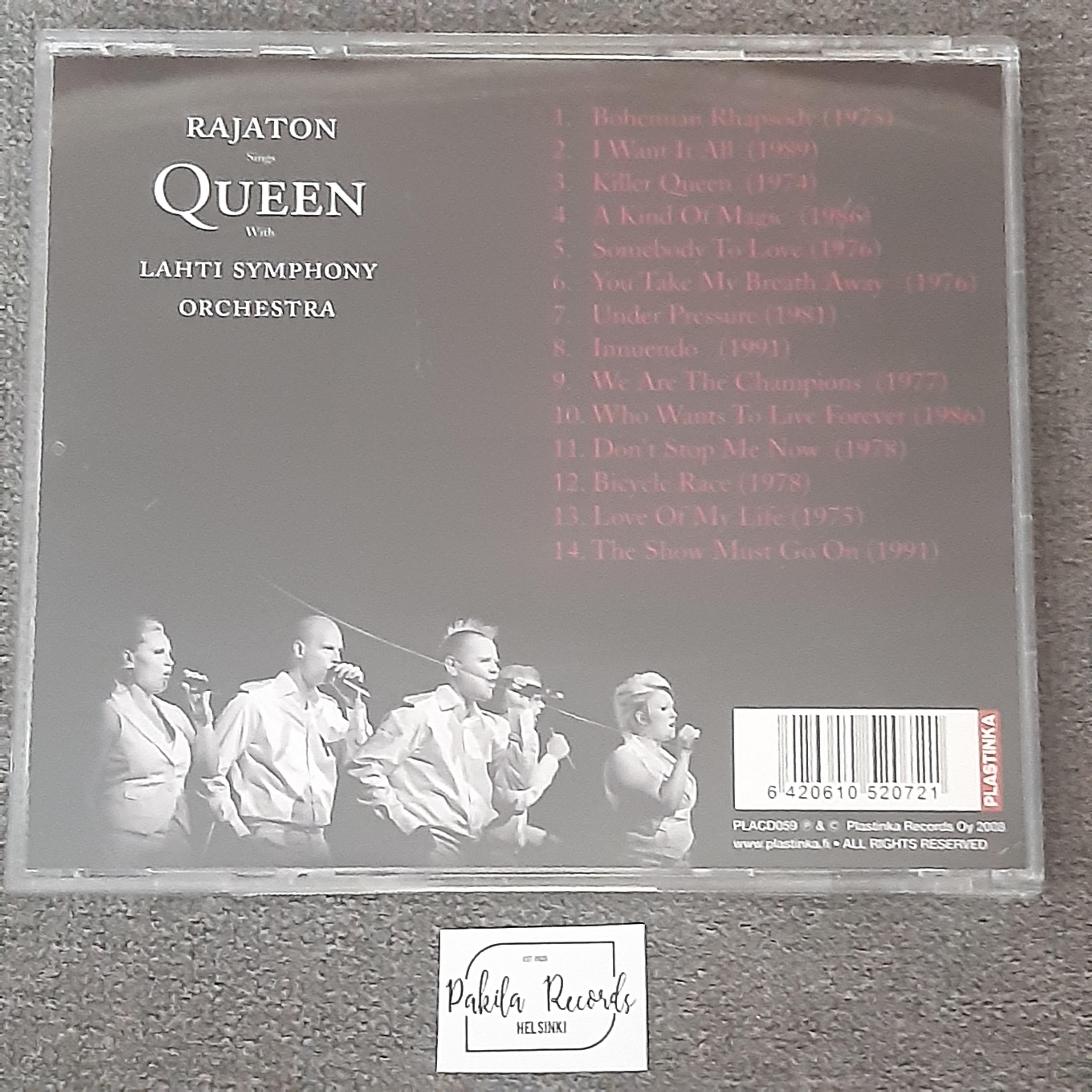 Rajaton - Sings Queen With Lahti Symphony Orchestra - CD (käytetty)