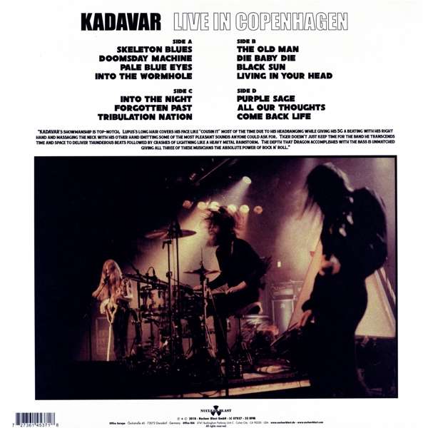 Kadavar - Live In Copenhagen - 2 LP (uusi)