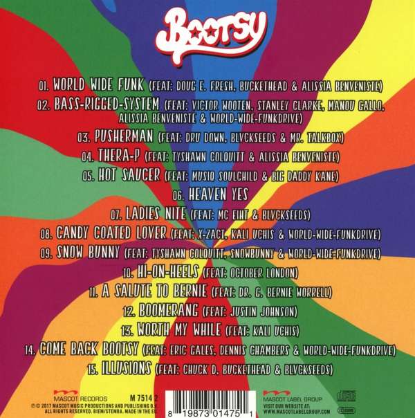 Bootsy Collins - World Wide Funk - CD (uusi)