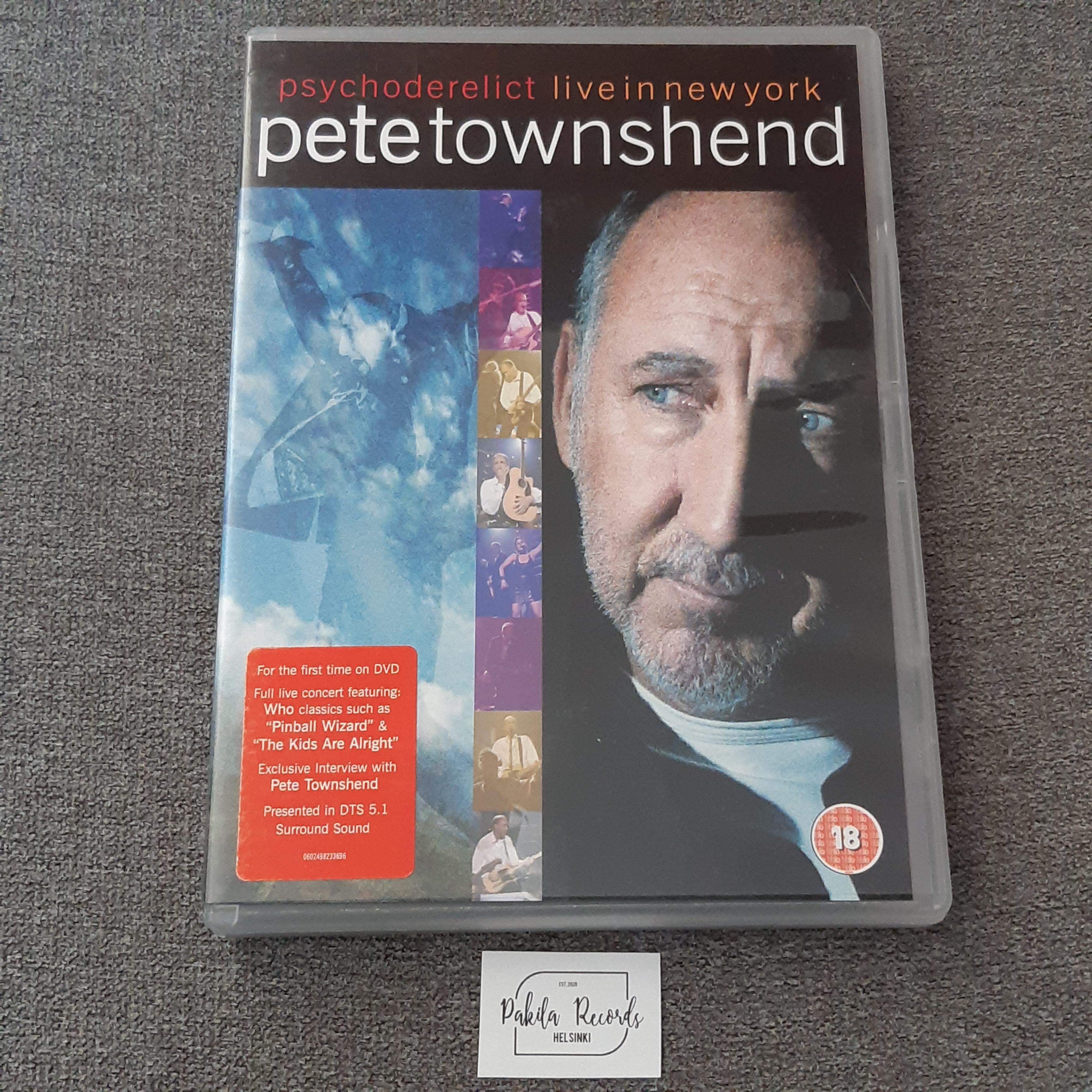 Pete Townshend - Psychoderelict Live In New York - DVD (käytetty)