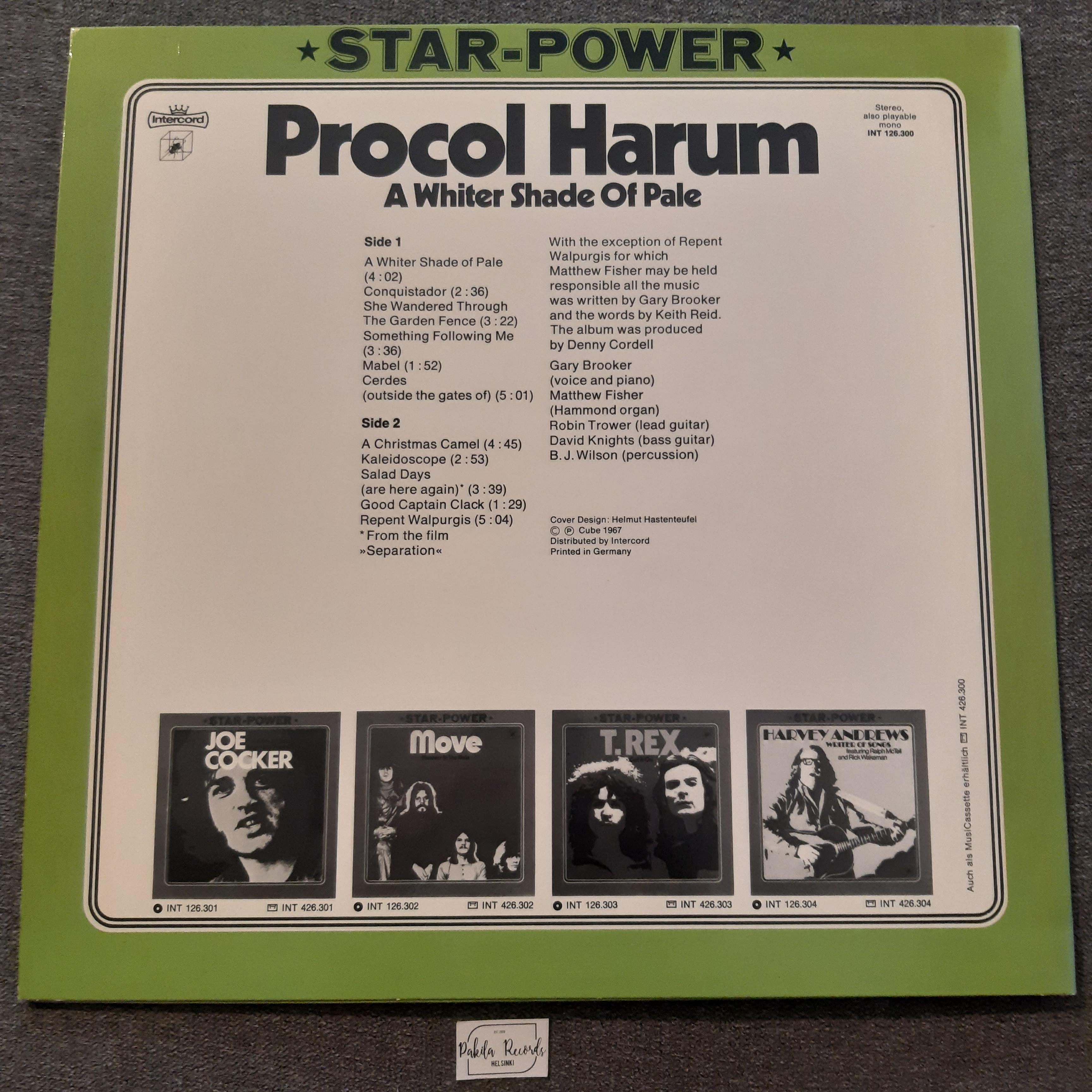 Procol Harum - A Whiter Shade Of Pale - LP (käytetty)