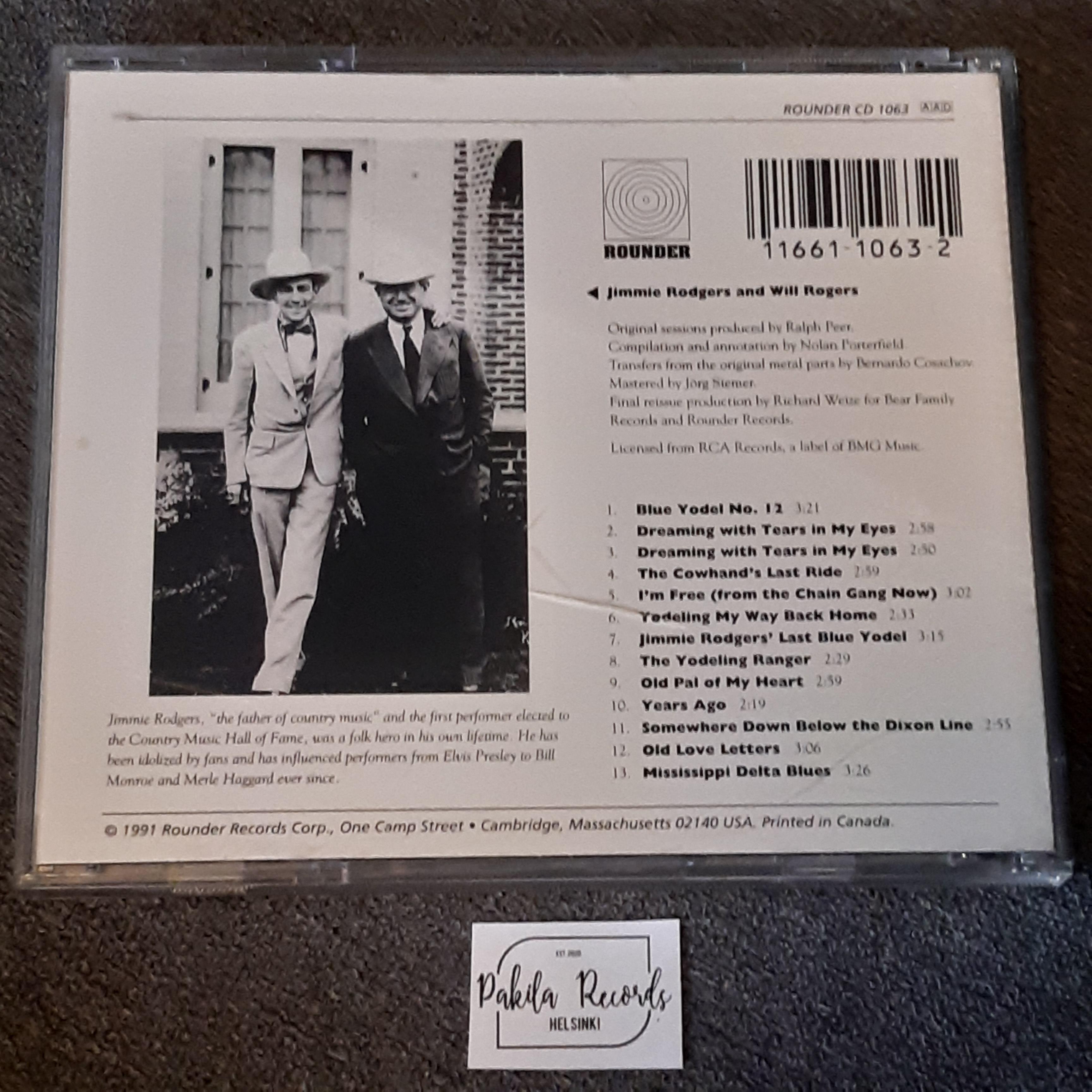 Jimmie Rodgers - Last Sessions 1933 - CD (käytetty)