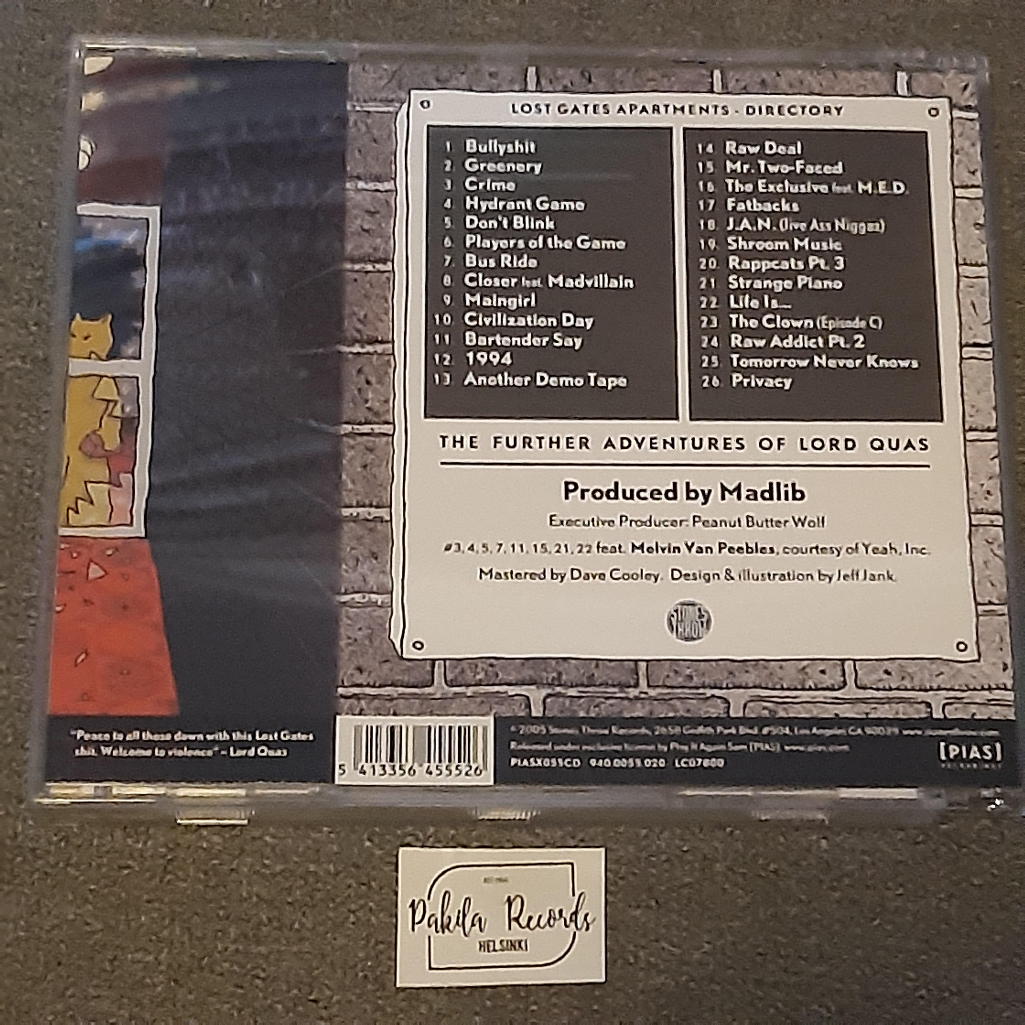 Quasimoto - The Further Adventures Of Lord Quas - CD (käytetty)