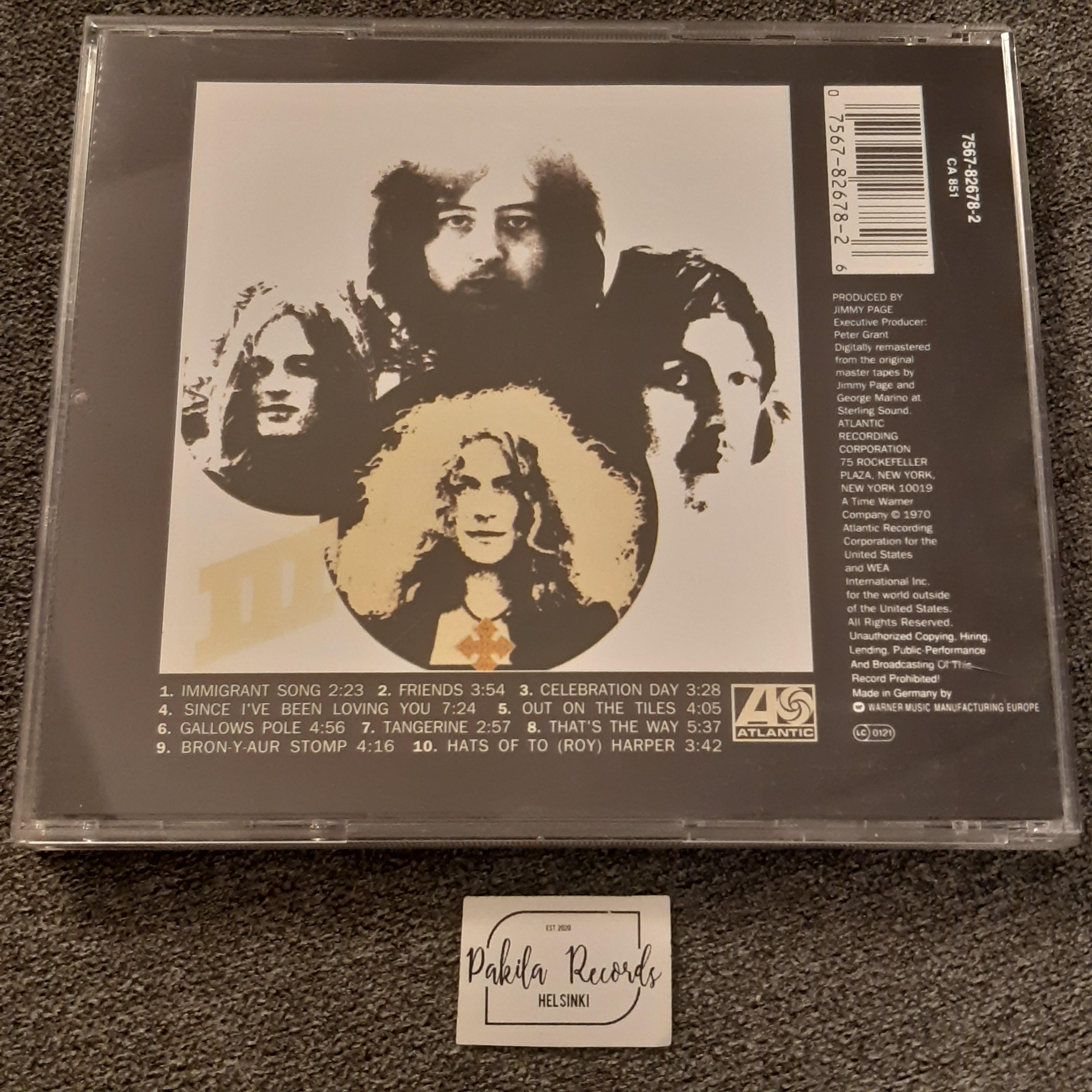 Led Zeppelin - III - CD (käytetty)