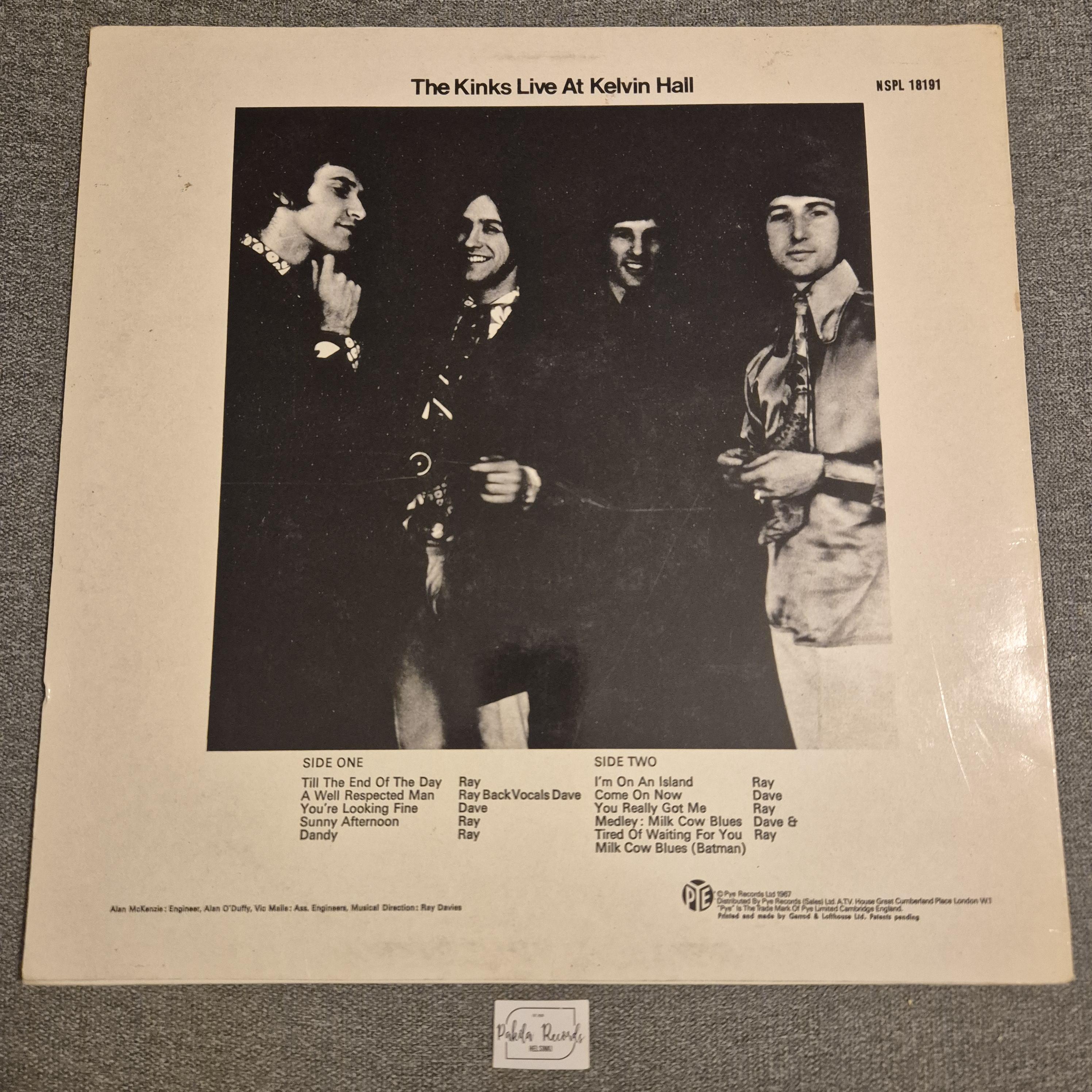 The Kinks - Live At Kelvin Hall - LP (käytetty)