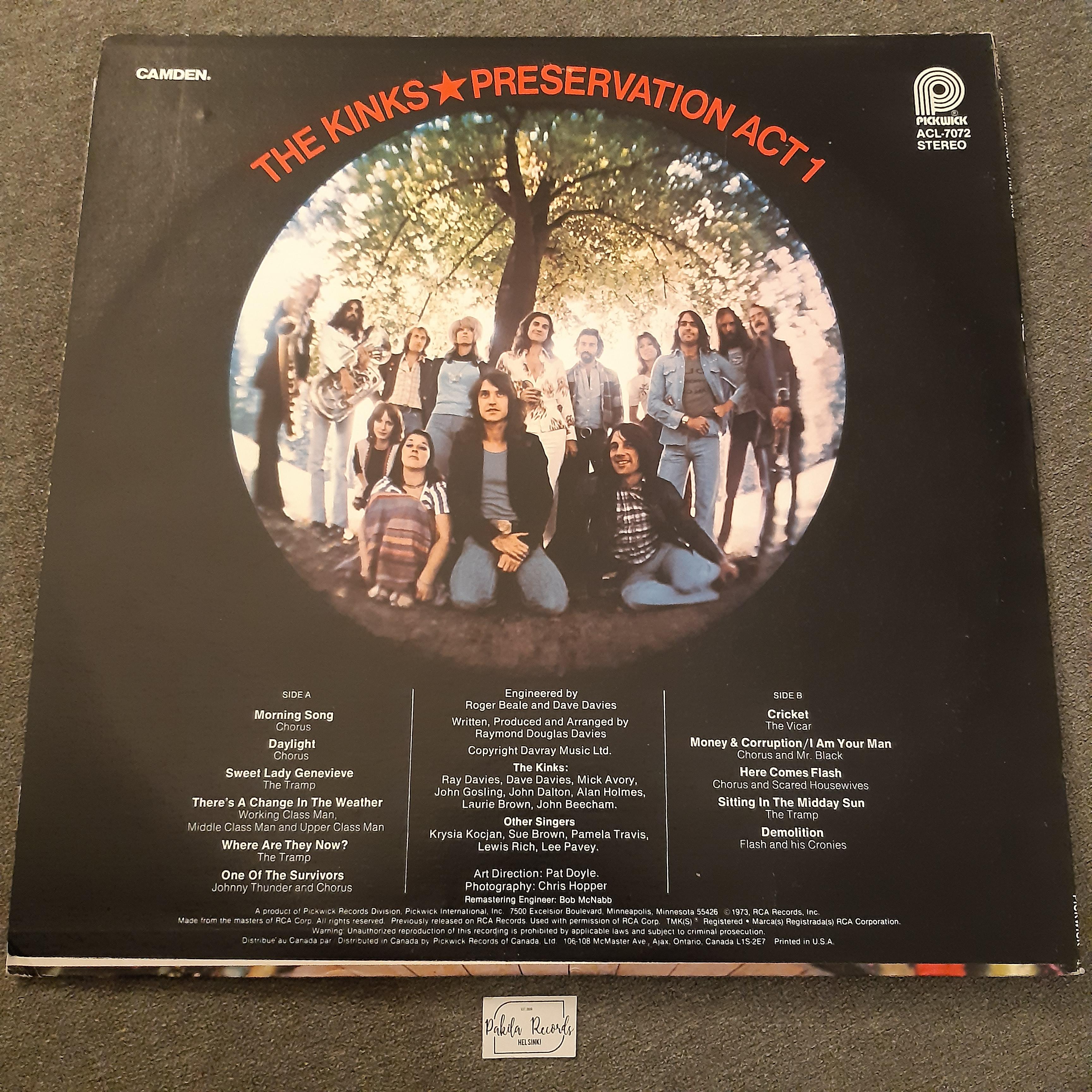 The Kinks - Preservation Act 1 - LP (käytetty)