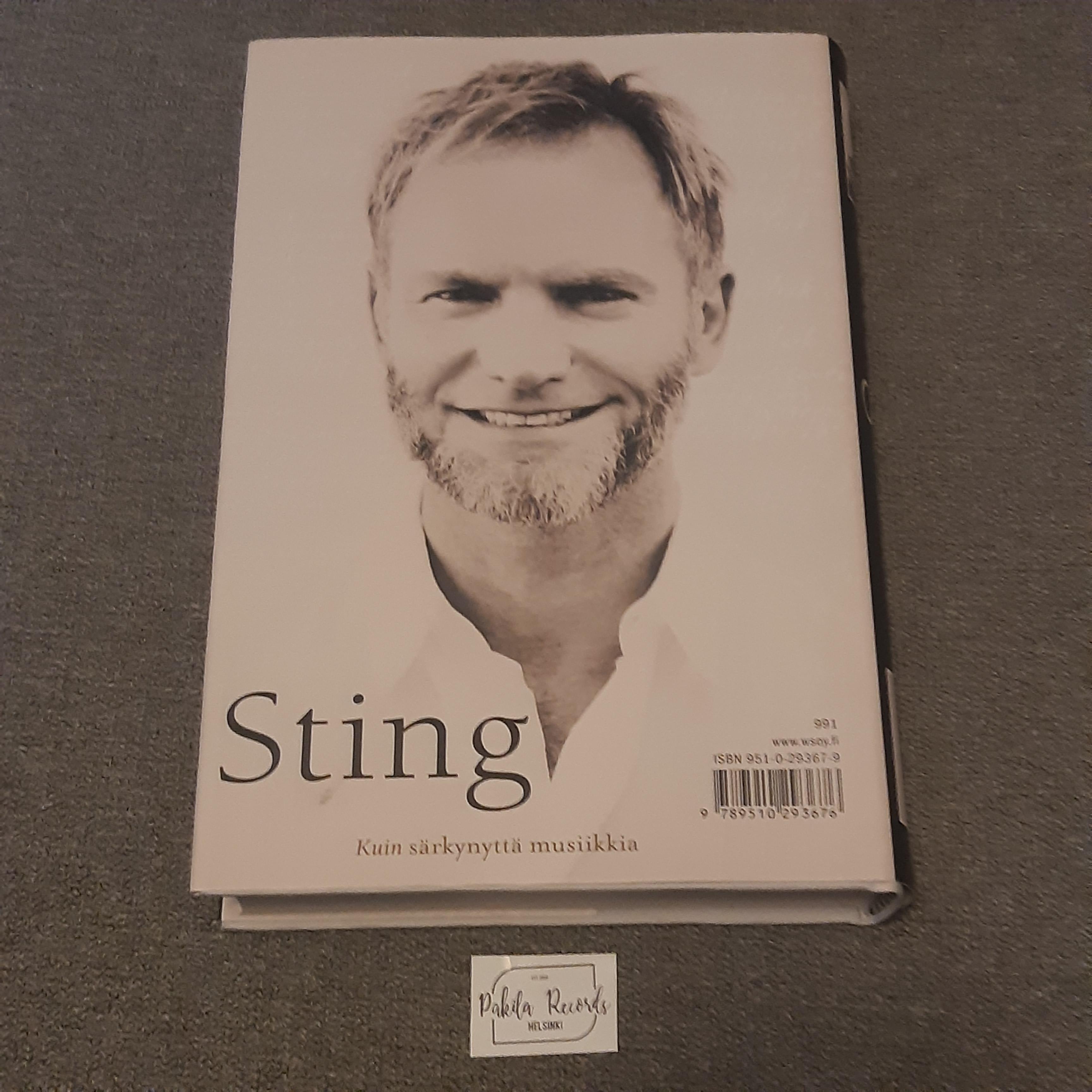 Sting, Kuin särkynyttä musiikkia - Kirja (käytetty)