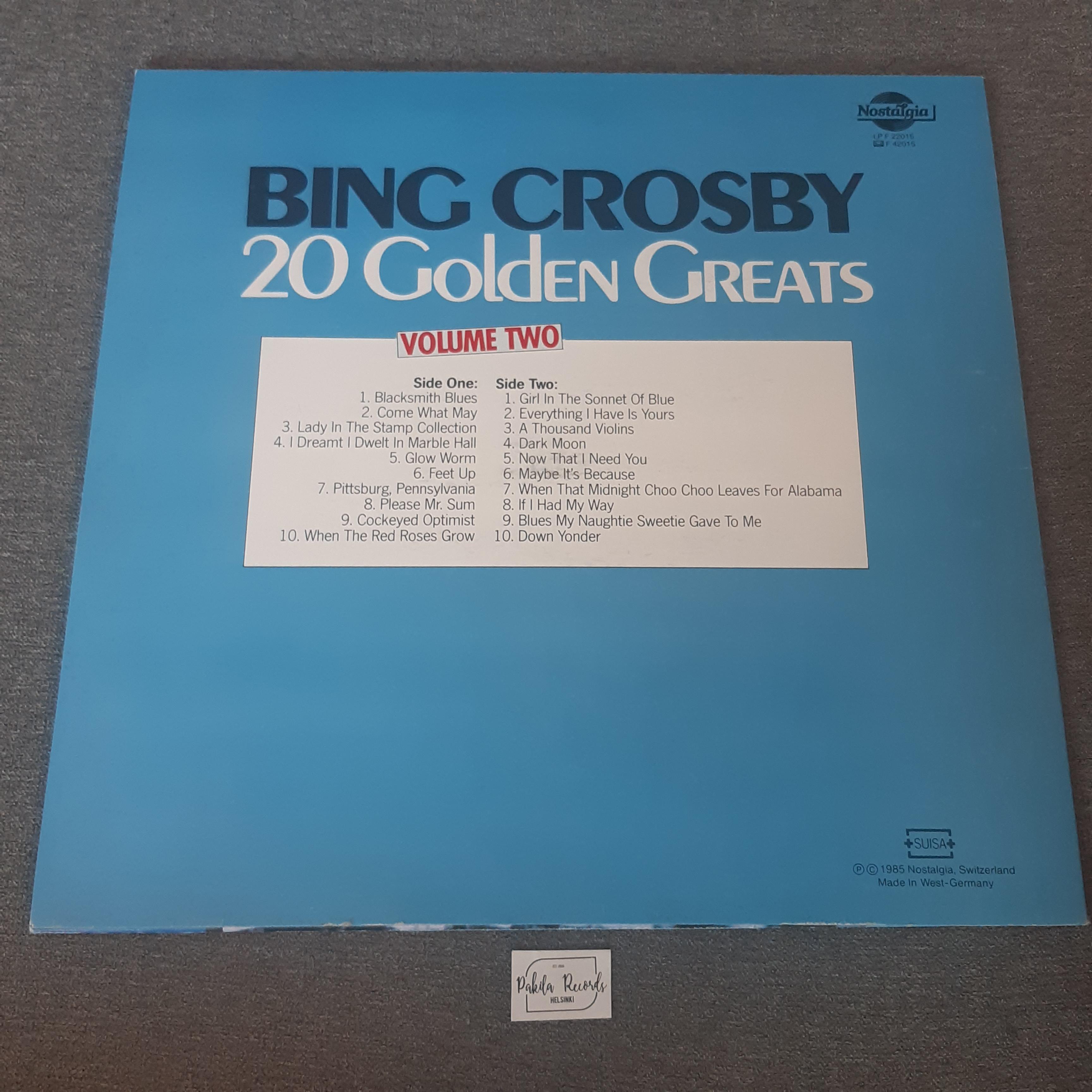 Bing Crosby - 20 Golden Greats Volume Two - LP (käytetty)