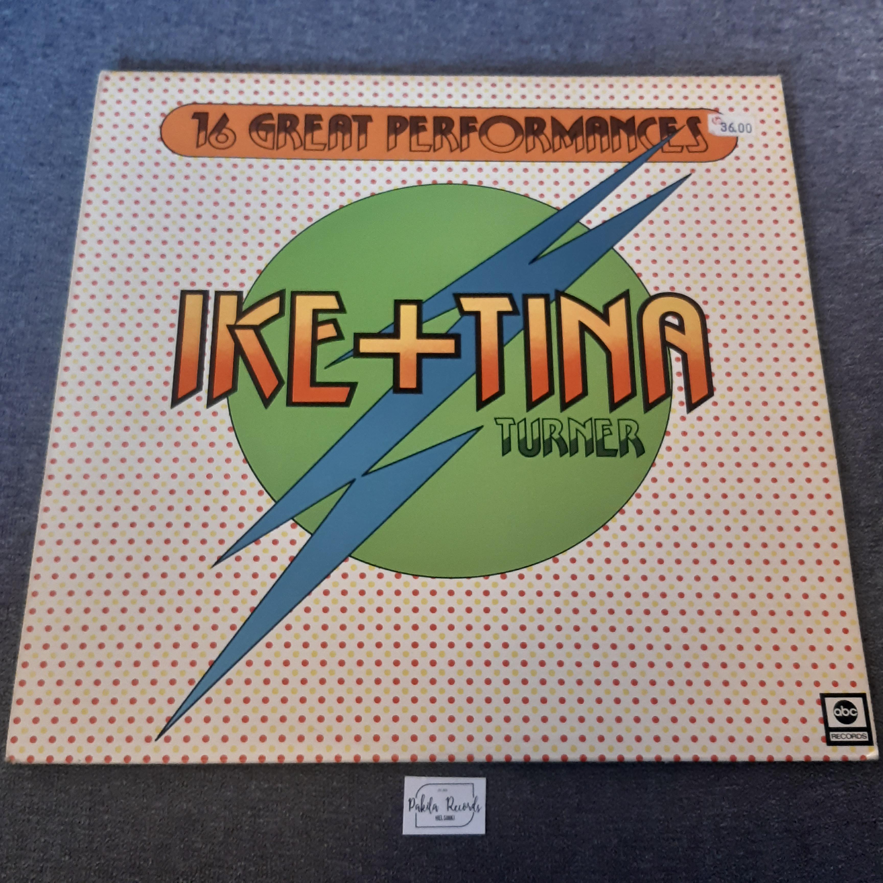 Ike & Tina Turner - Sixteen Great Performances - LP (käytetty)