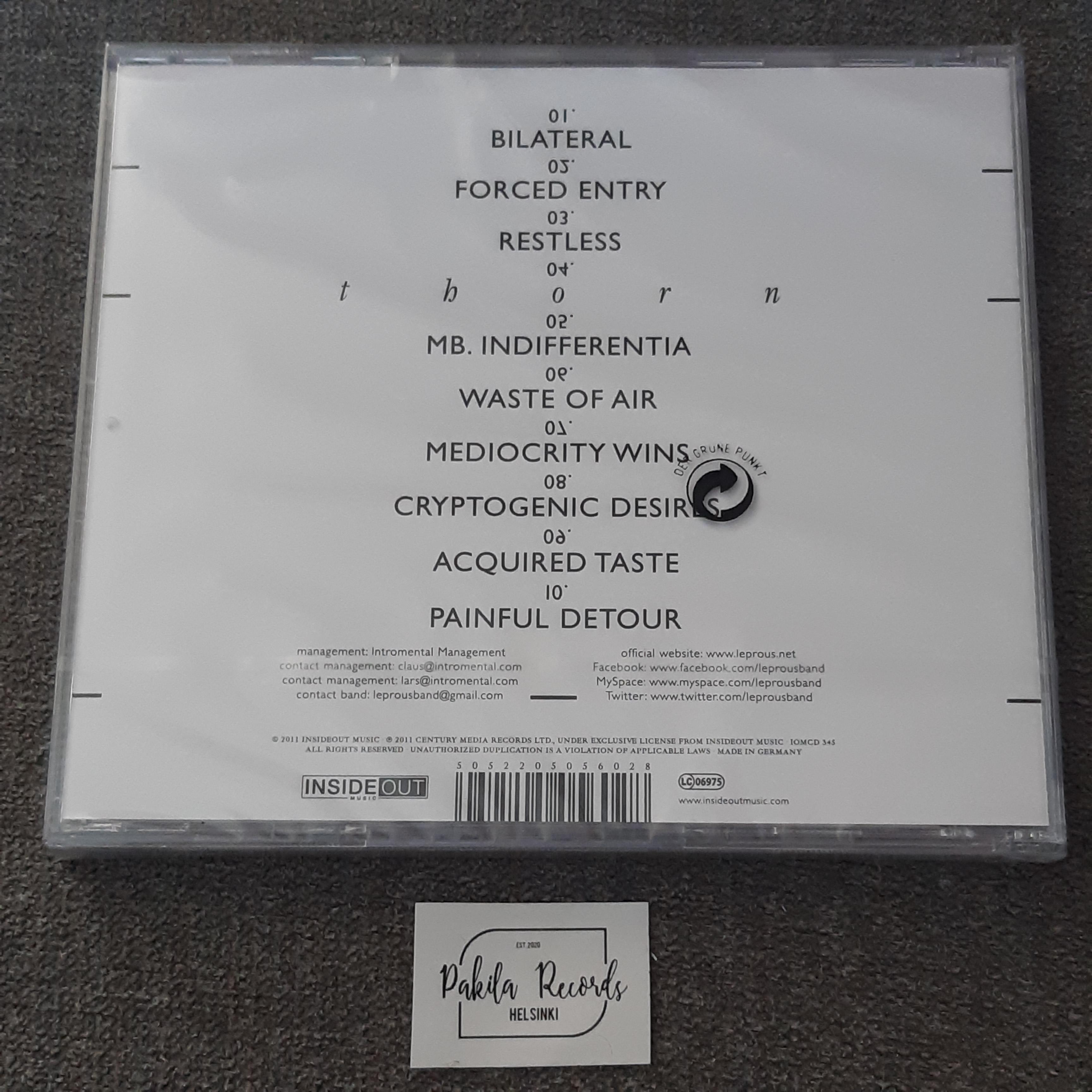 Leprous - Bilateral - CD (uusi)