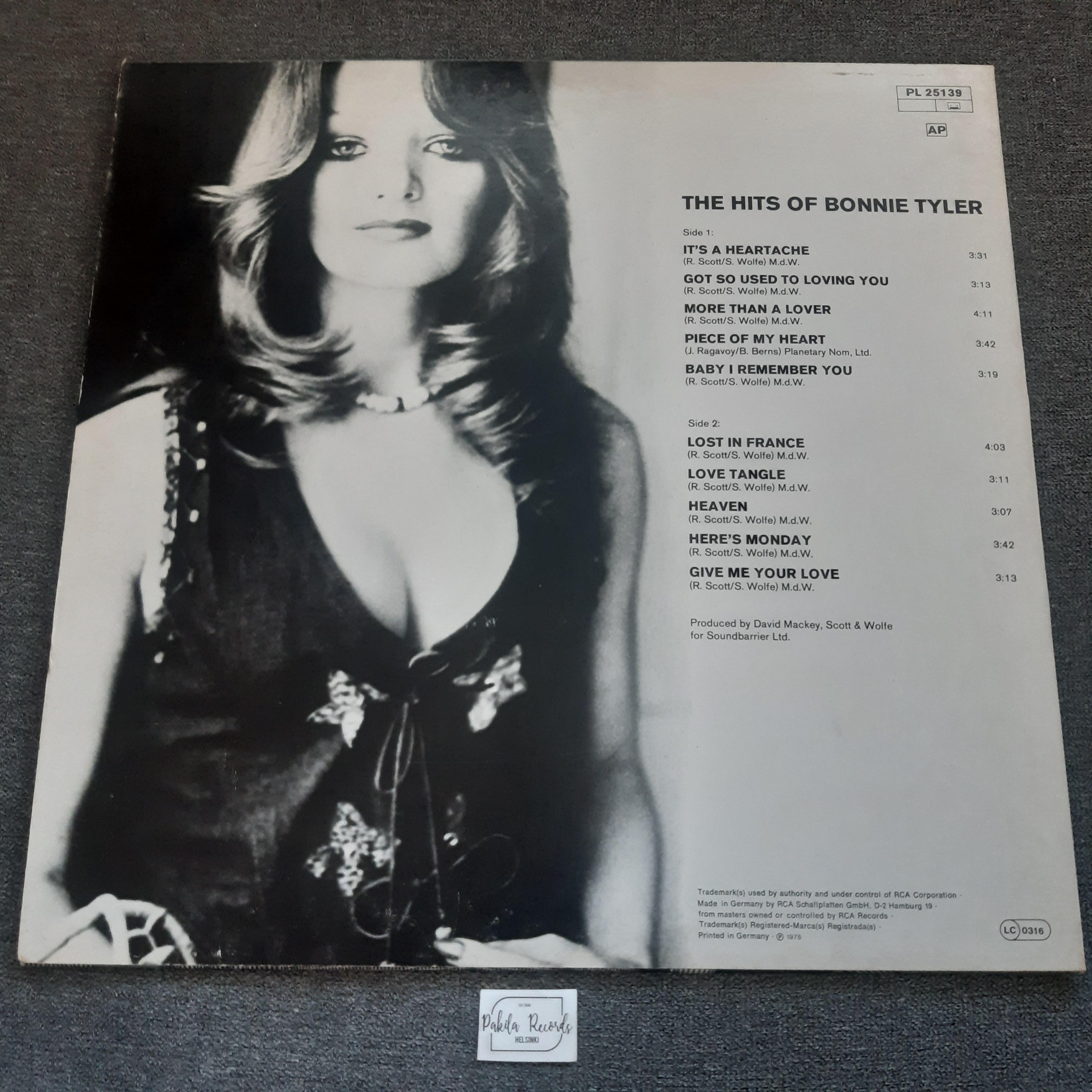 Bonnie Tylet - The Hits Of Bonnie Tyler - LP (käytetty)