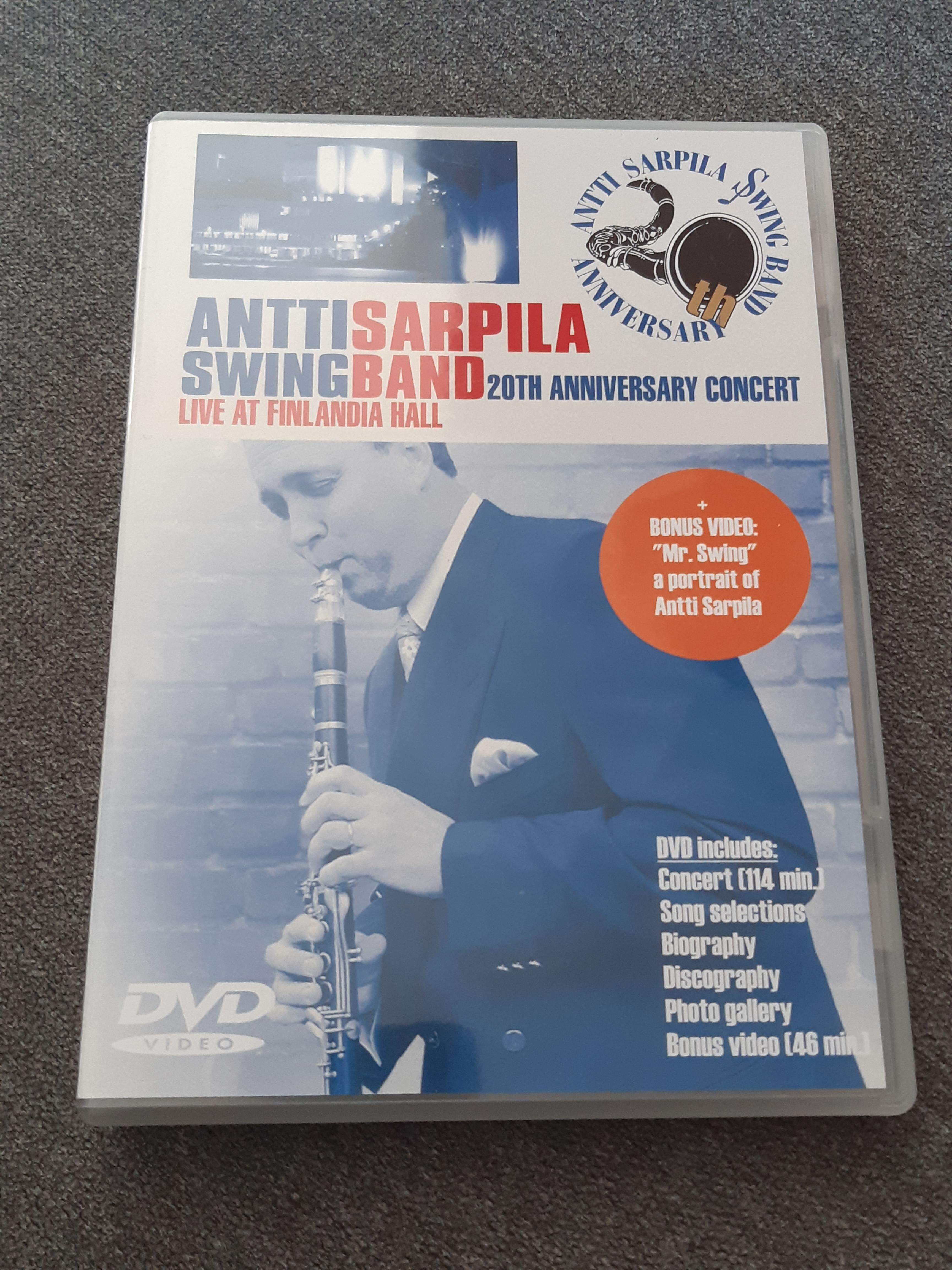 Antti Sarpila Swing Band - 20th Anniversary Concert Live At Finlandia Hall - DVD (käytetty)