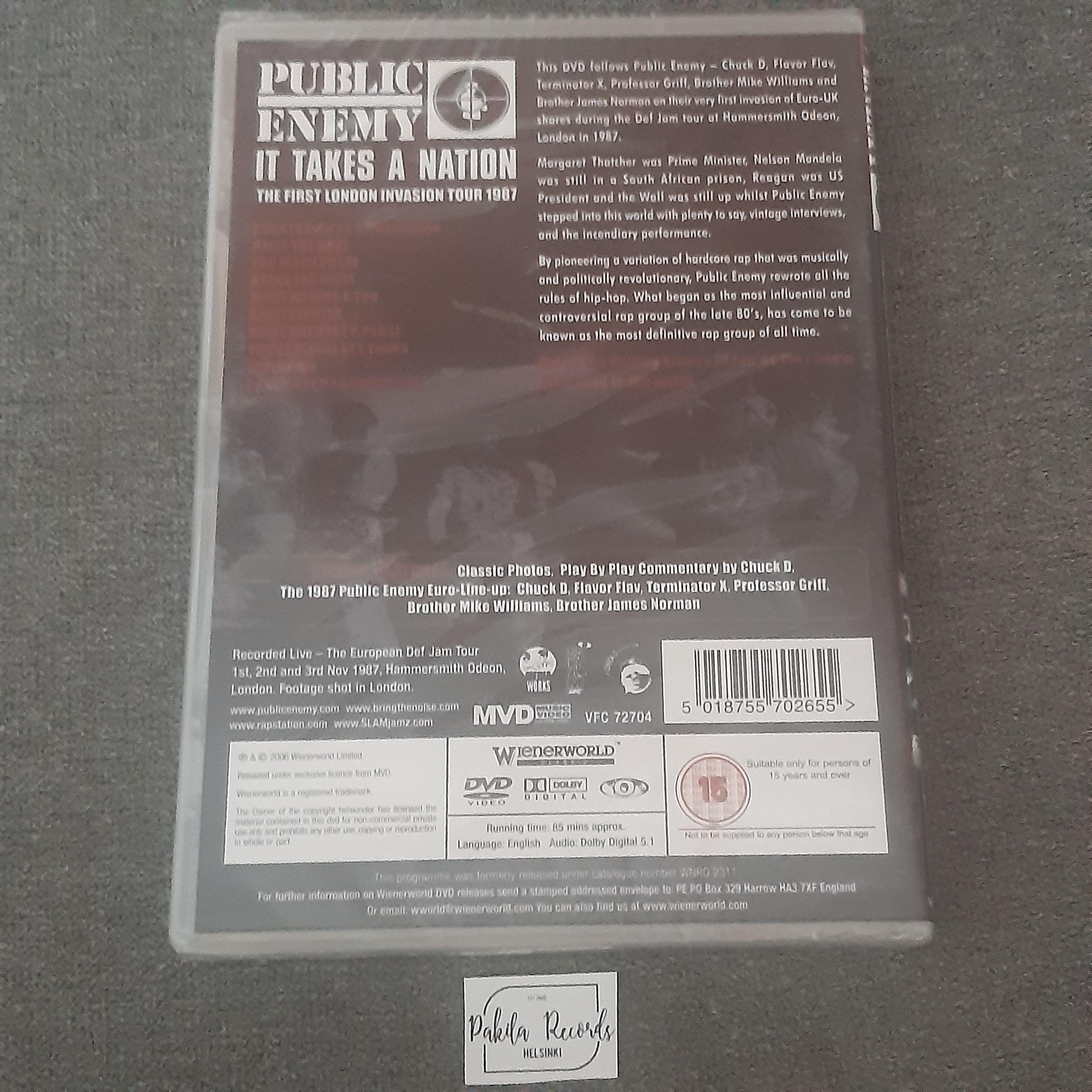 Public Enemy - It Takes A Nation - DVD (käytetty)