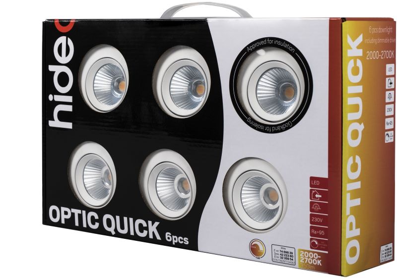 Alasvalo Quick - Optic Quick ISO 6-pack Val 3K - Hide-a-lite