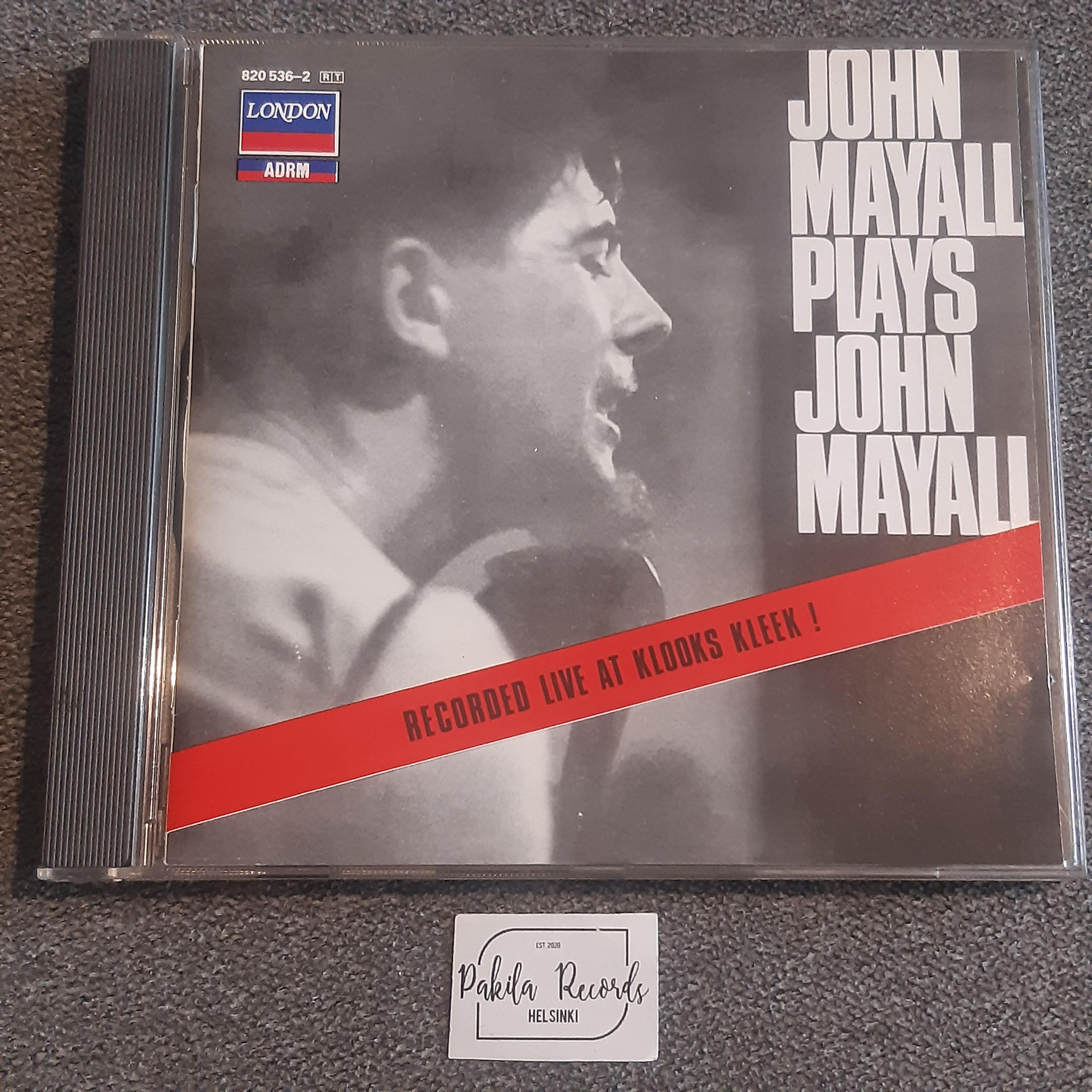 John Mayall - John Mayall Plays John Mayall - CD (käytetty)