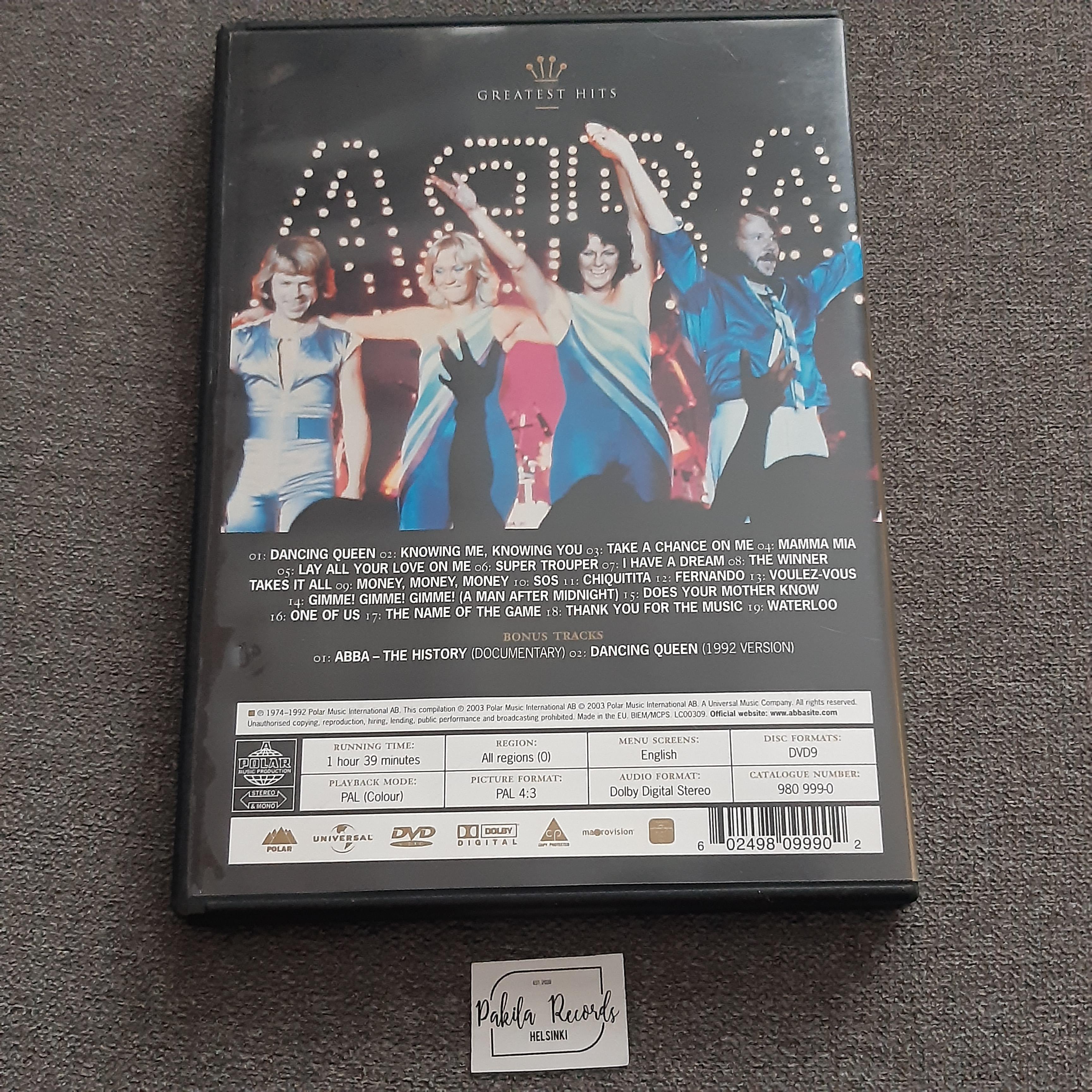 Abba - Gold, Greatest Hits - DVD (käytetty)