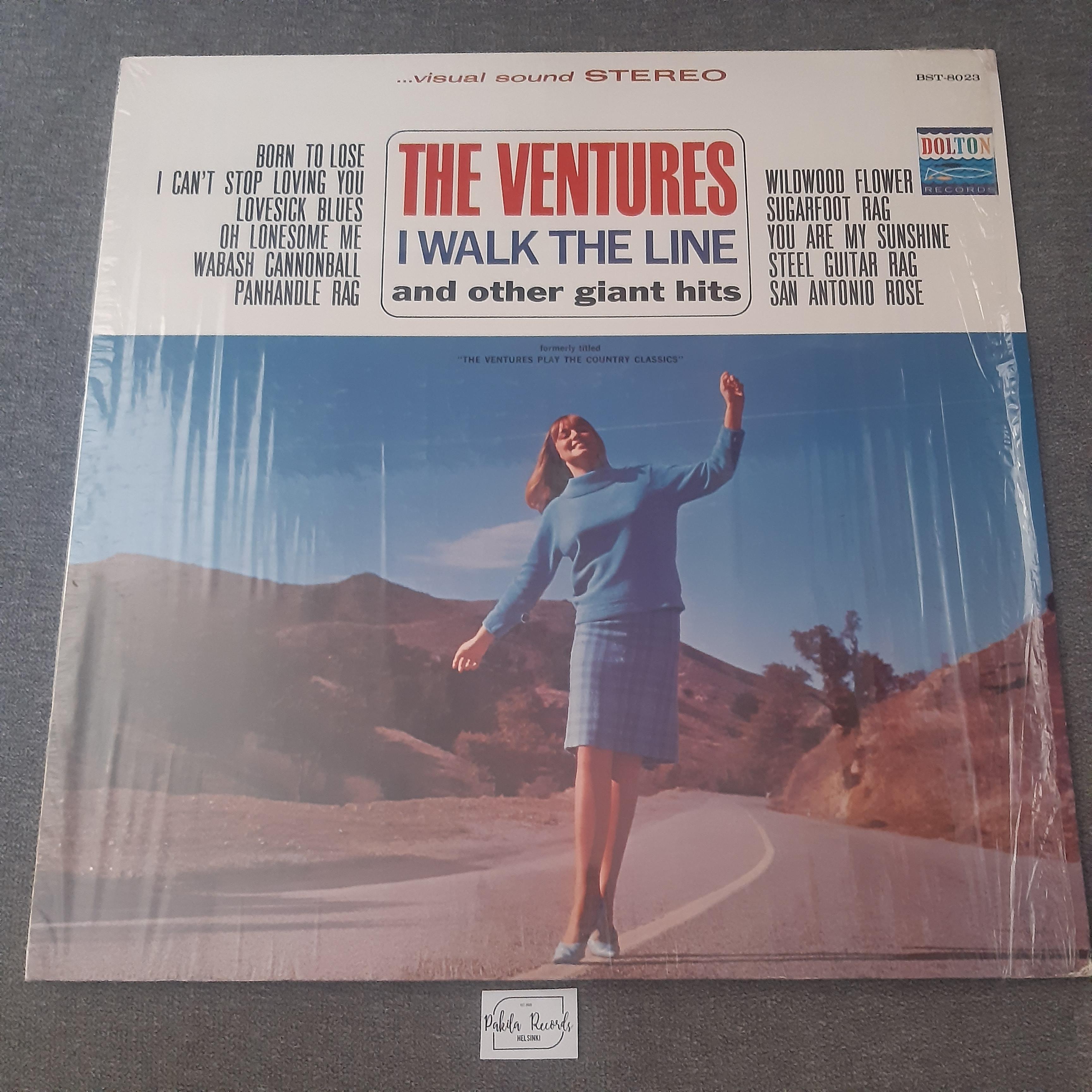 The Ventures - I Walk The Line And Other Giant Hits - LP (käytetty)