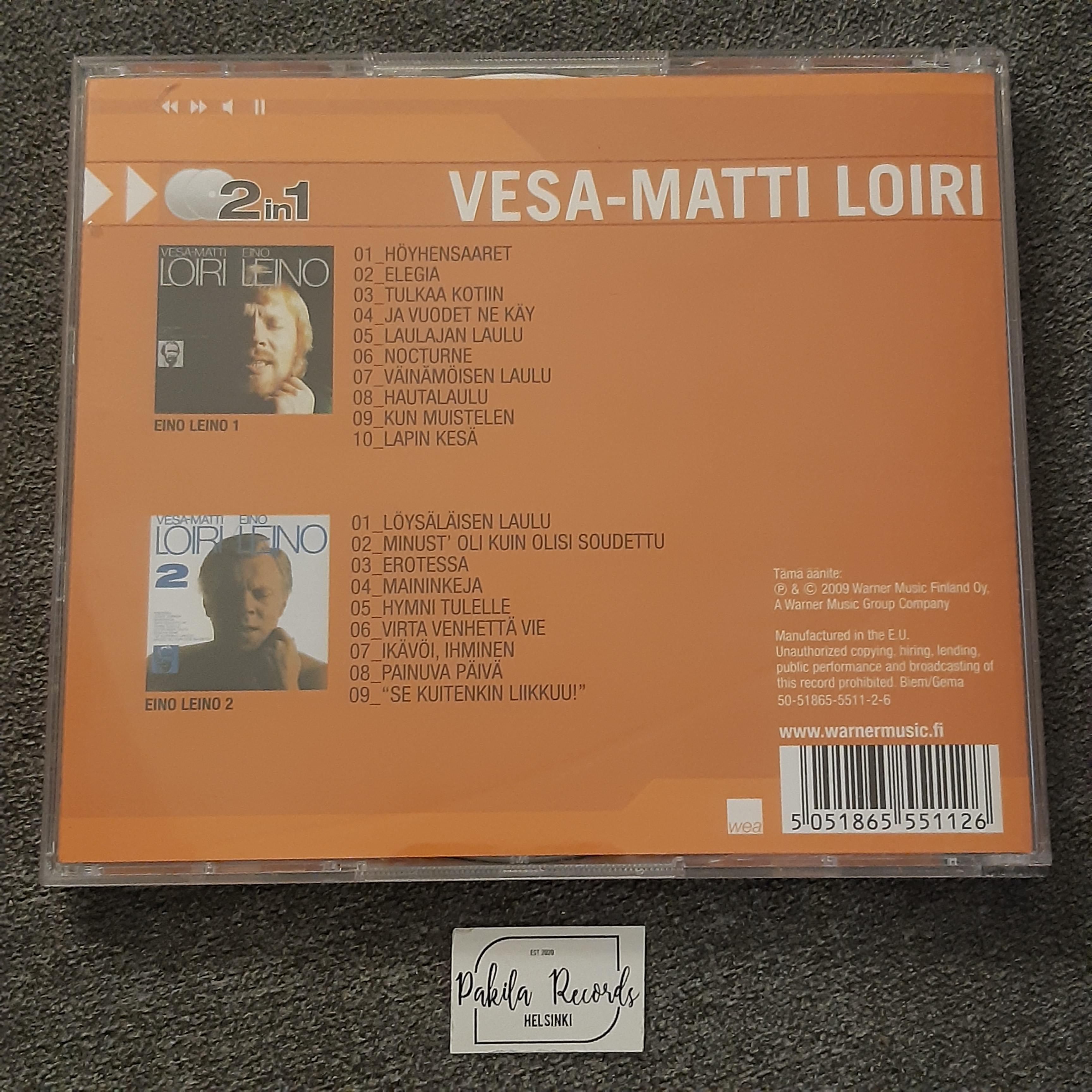 Vesa-Matti Loiri - Eino Leino 1 / Eino Leino 2 - 2 CD (käytetty)