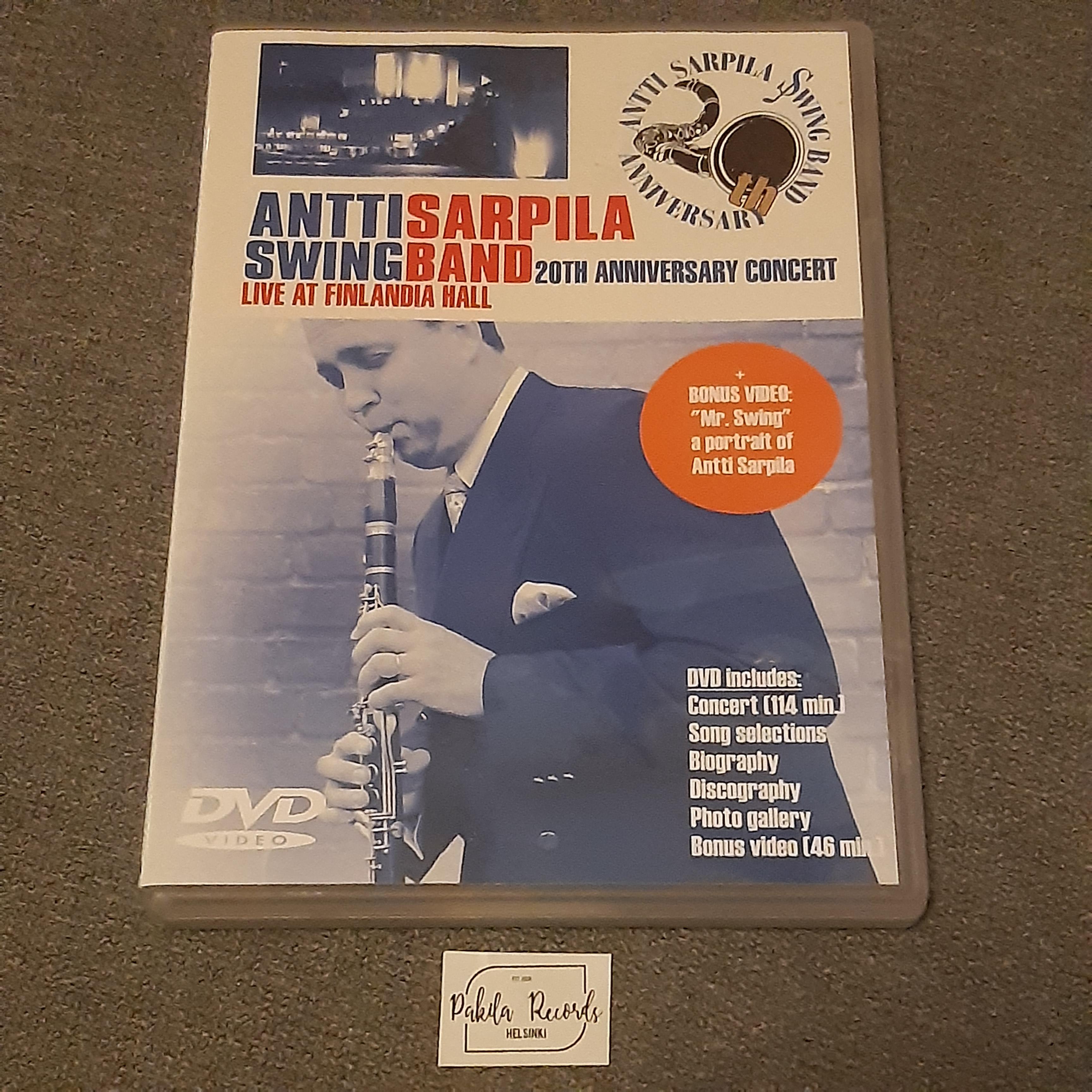 Antti Sarpiala Swing Band - 20th Anniversary Concert,  Live At Finlandia Hall - DVD (käytetty)