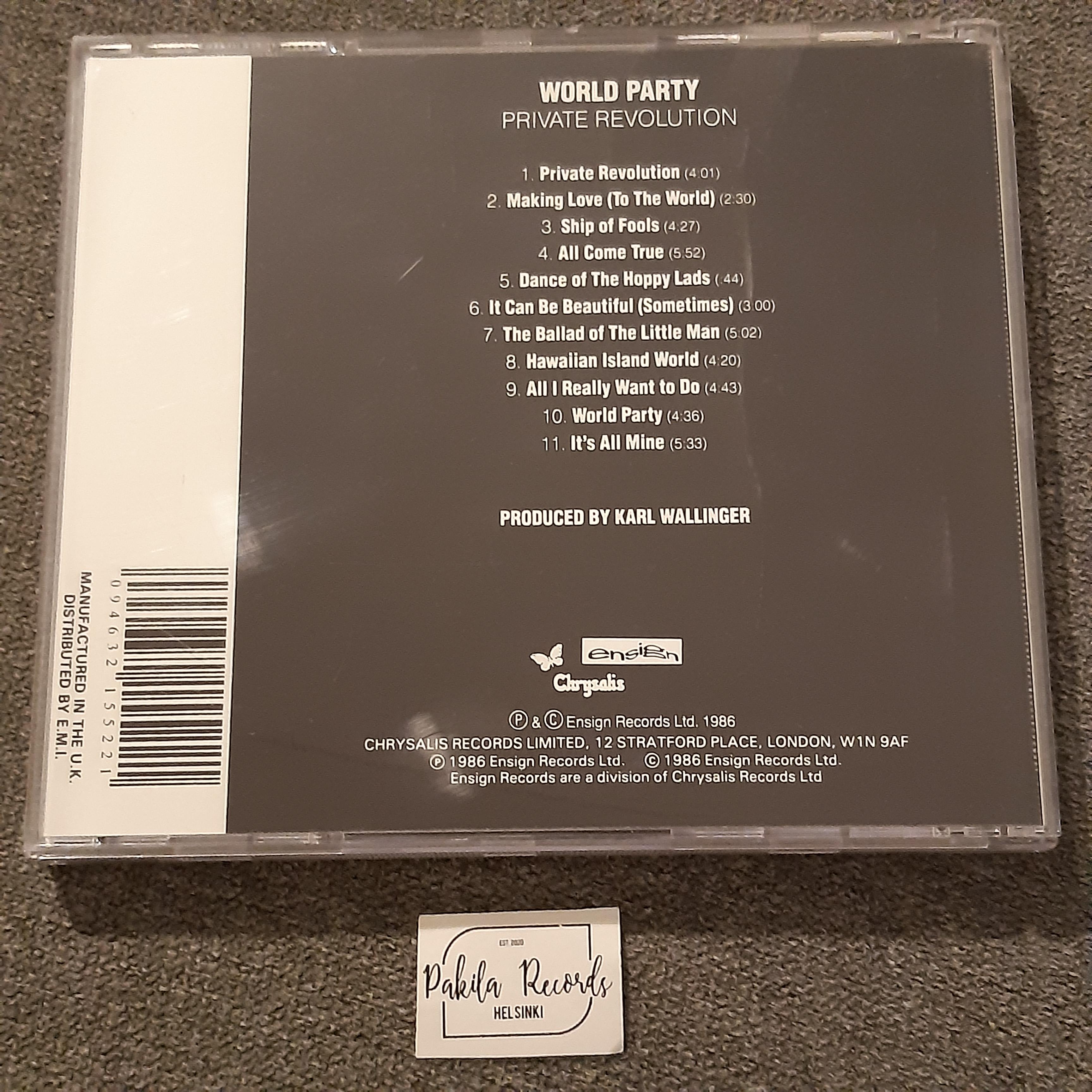 World Party - Private Revolution - CD (käytetty)