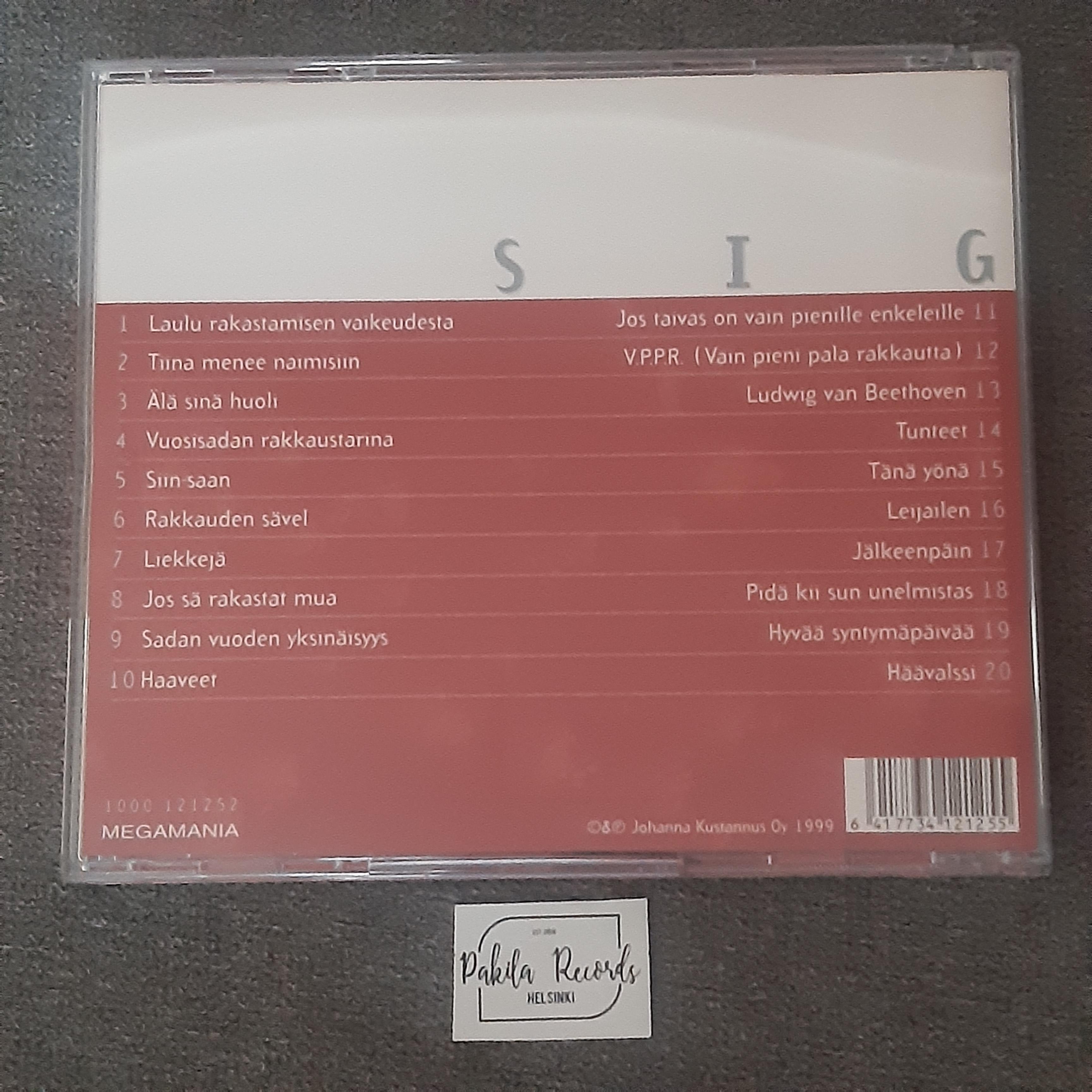 Sig - Lauluja rakastamisen vaikeudesta - CD (käytetty)