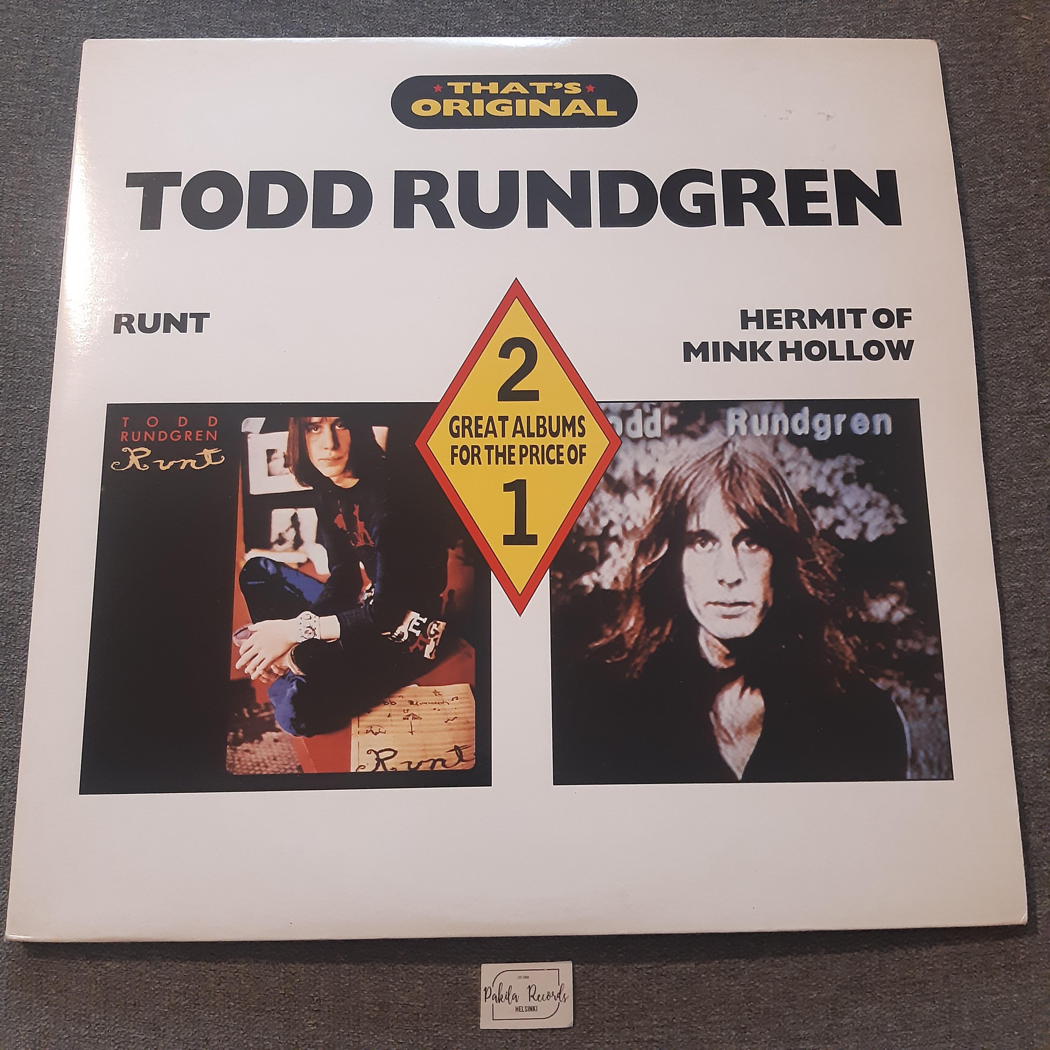 Todd Rundgren - Runt / Hermit Of Mink Hollow - 2 LP (käytetty)