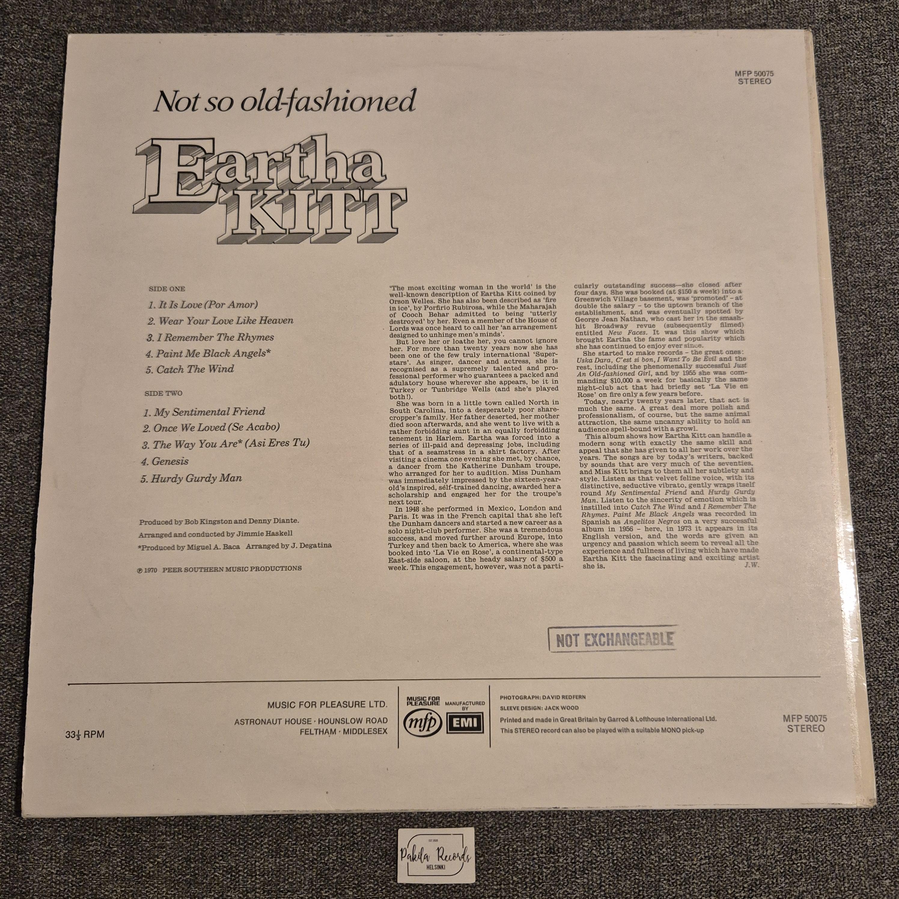 Eartha Kitt - Not So Old Fashioned - LP (käytetty)