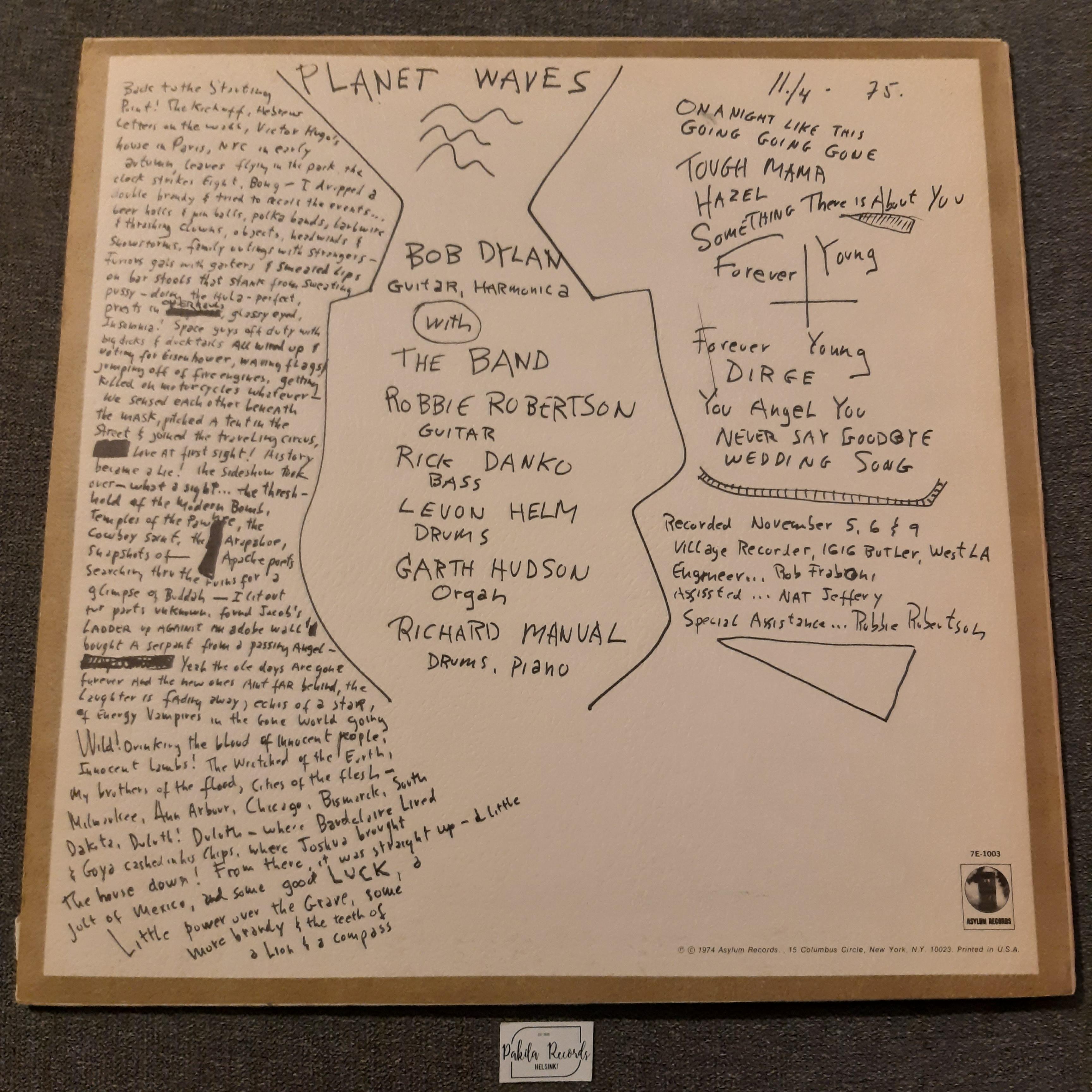 Bob Dylan - Planet Waves - LP (käytetty)