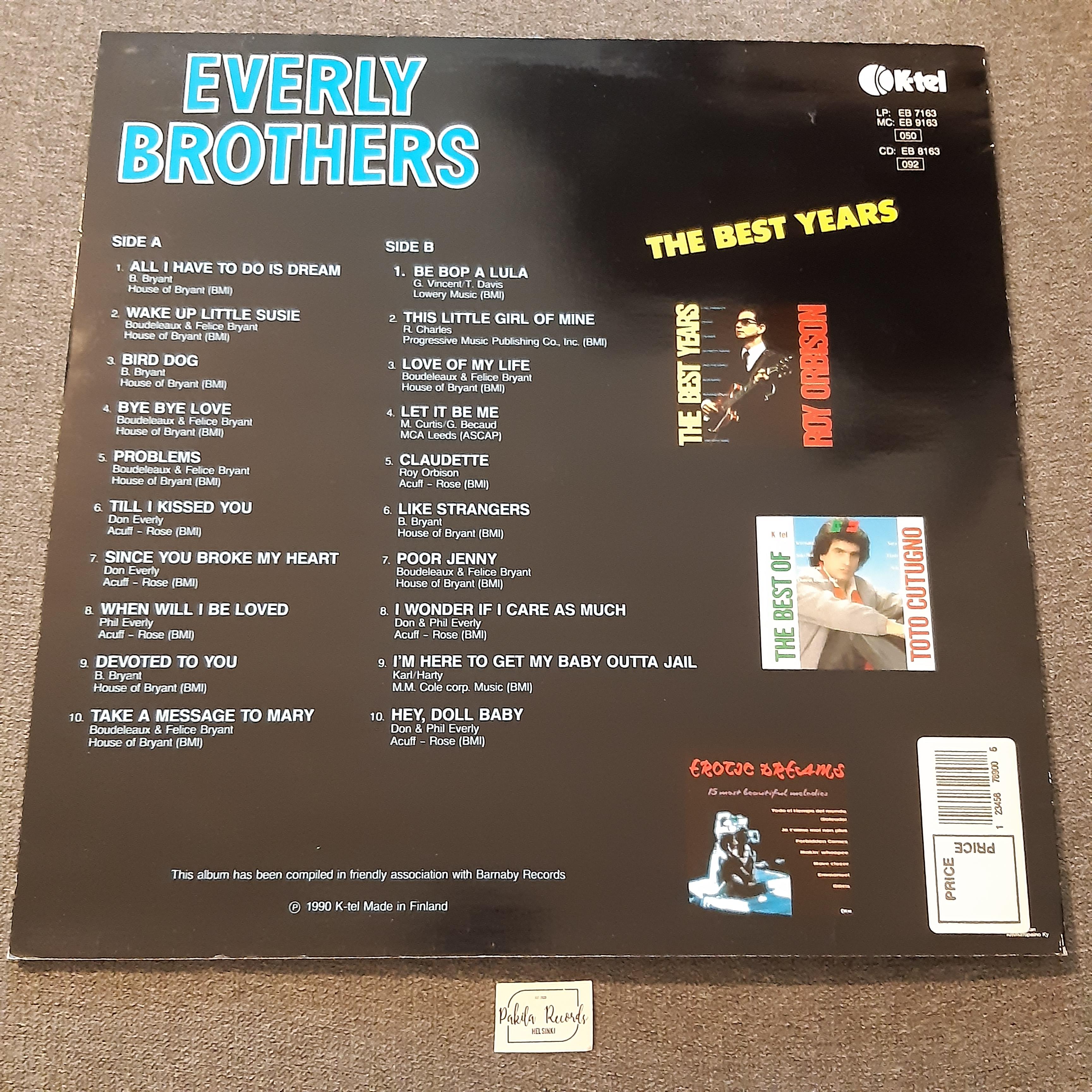 Everly Brothers - The Best Years - LP (käytetty)