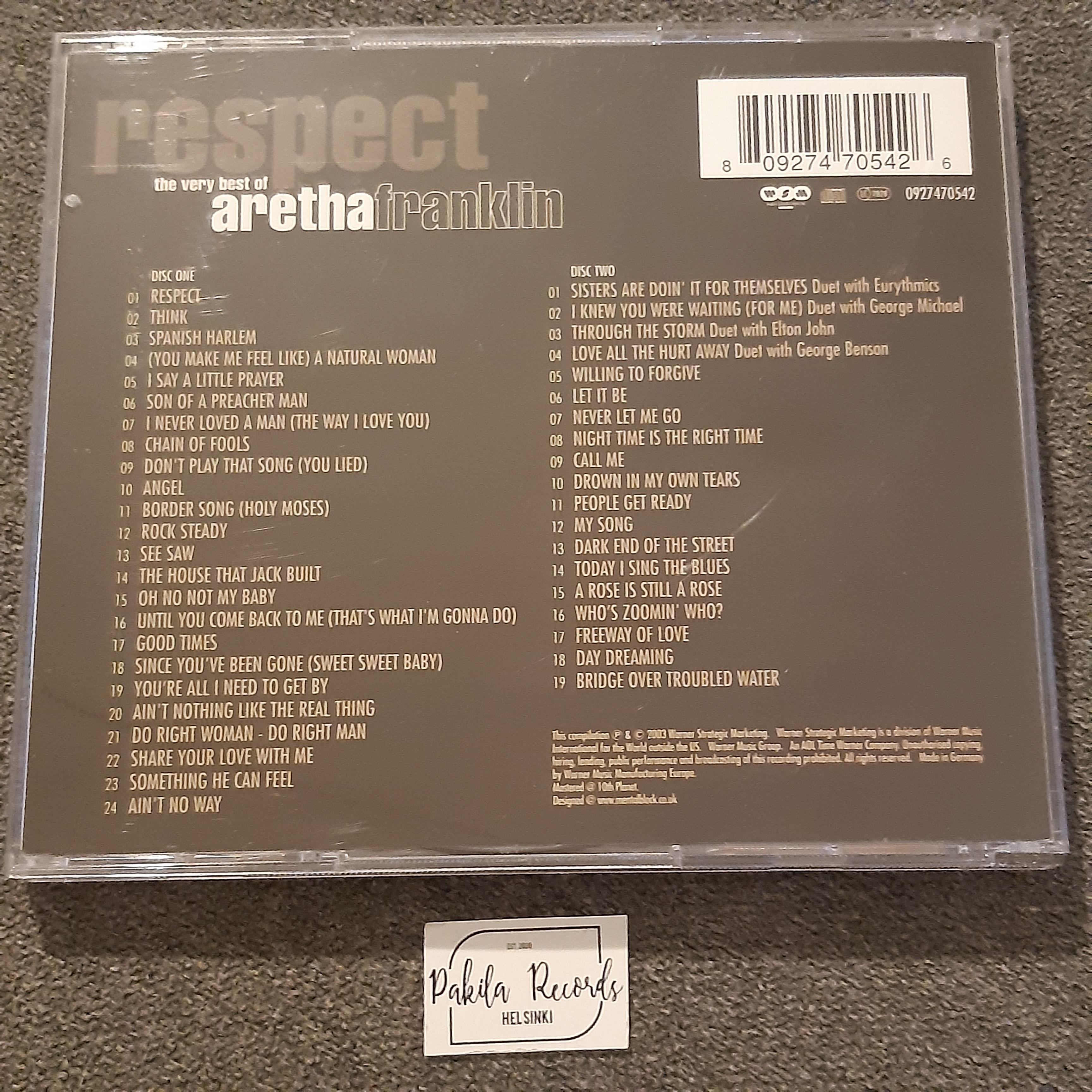 Aretha Franklin  - Respect, The Very Best Of - 2 CD (käytetty)