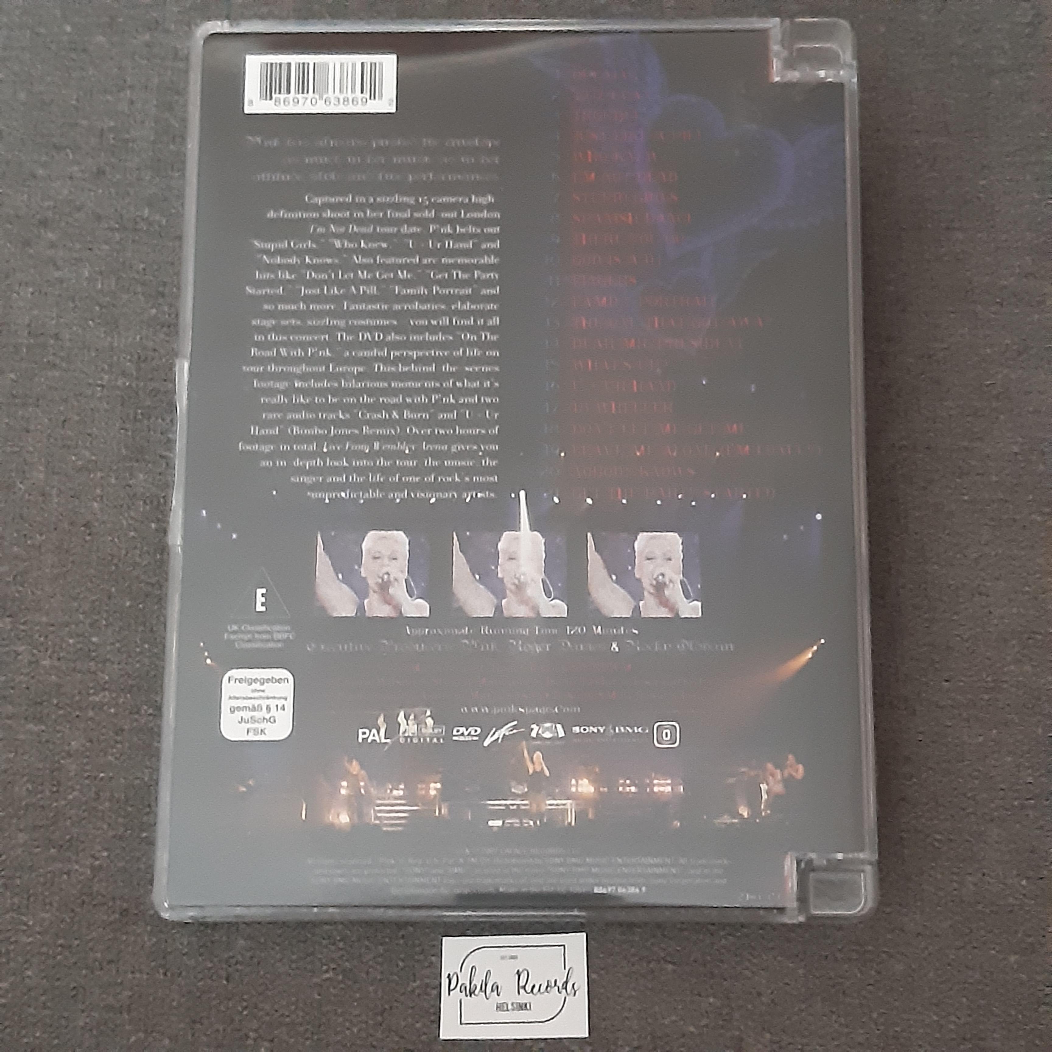 Pink - Live From Wembley Arena London, England - DVD (käytetty)