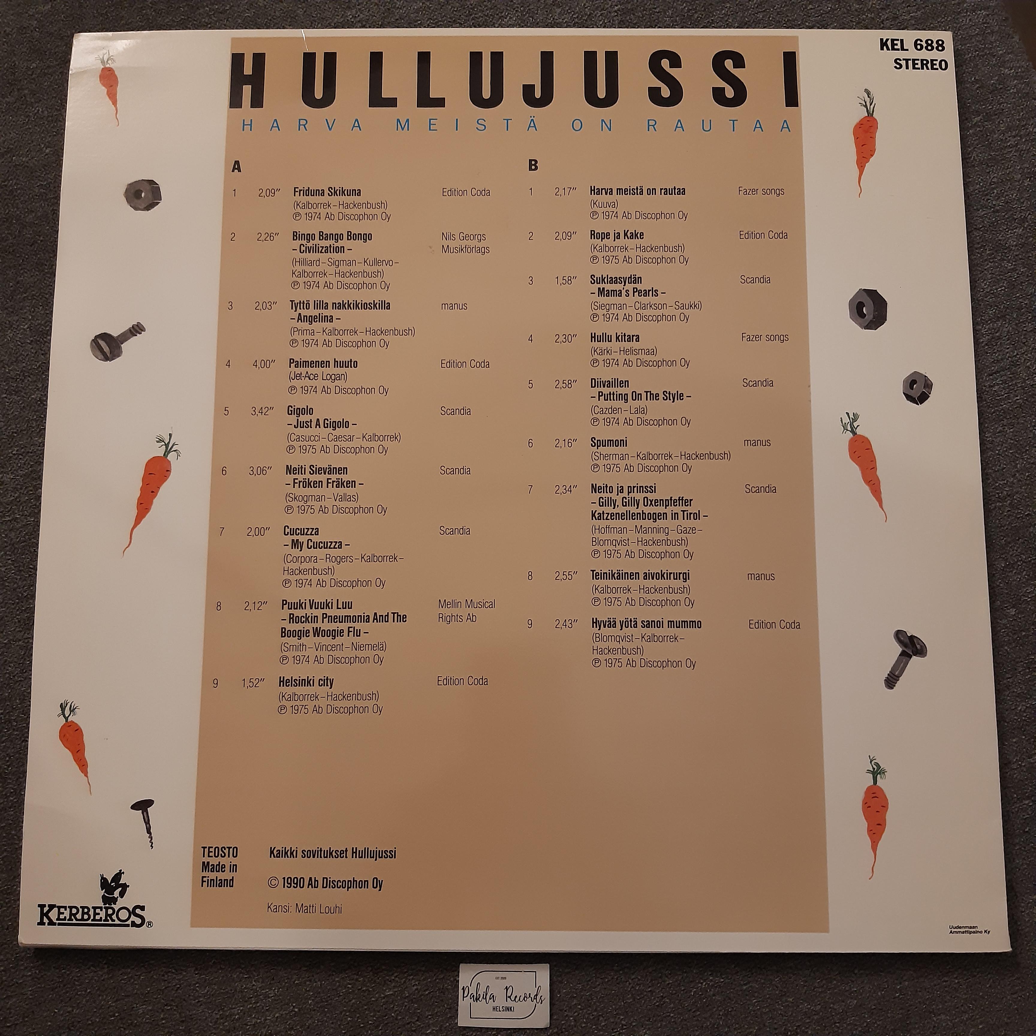 Hullujussi - Harva meistä on rautaa - LP (käytetty)