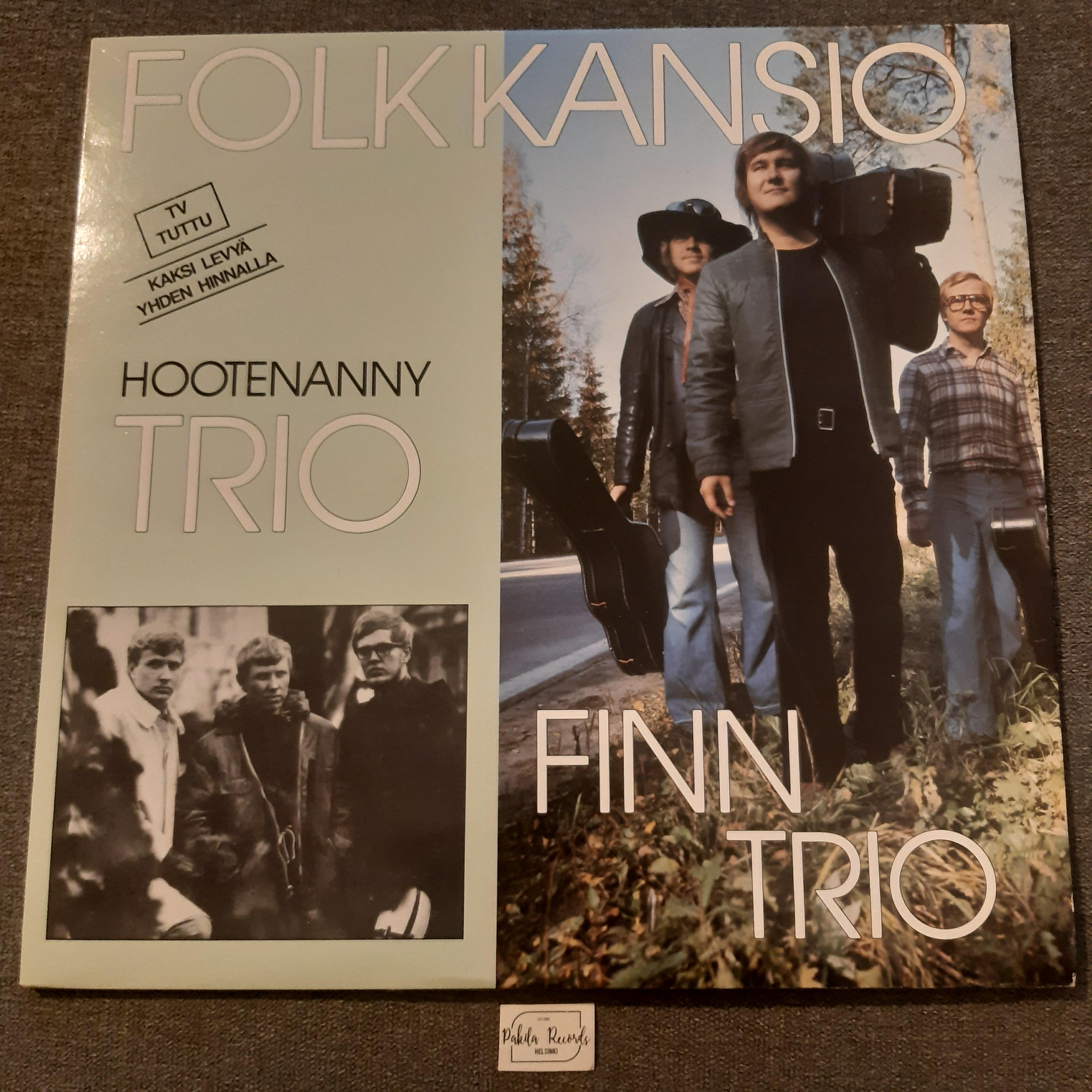 Finn Trio & Hootenanny Trio - Folk kansio - 2 LP (käytetty)