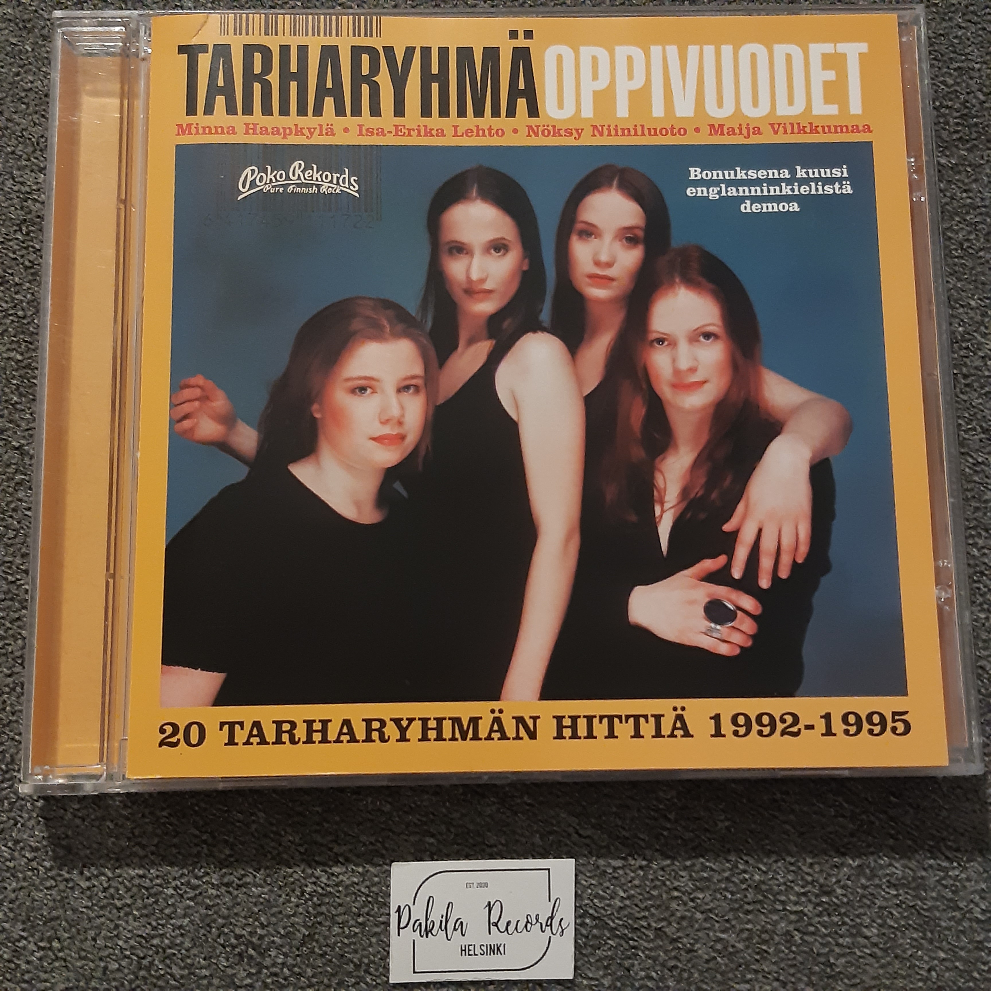 Tarharyhmä - Oppivuodet, 20 Tarharyhmän hittiä 1992-1995 - CD (käytetty)