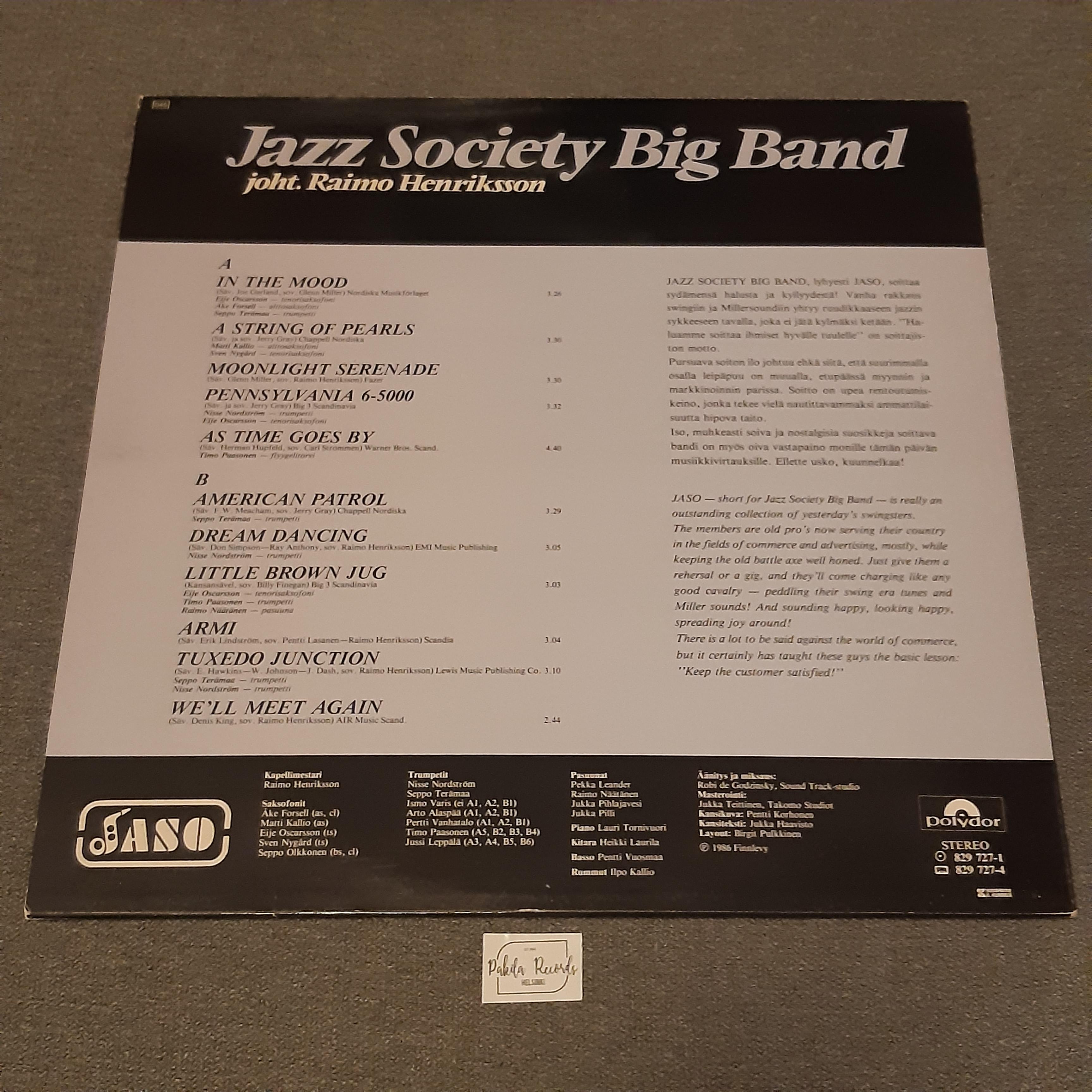 Jazz Society Big Band - Miller Meeting - LP (käytetty)