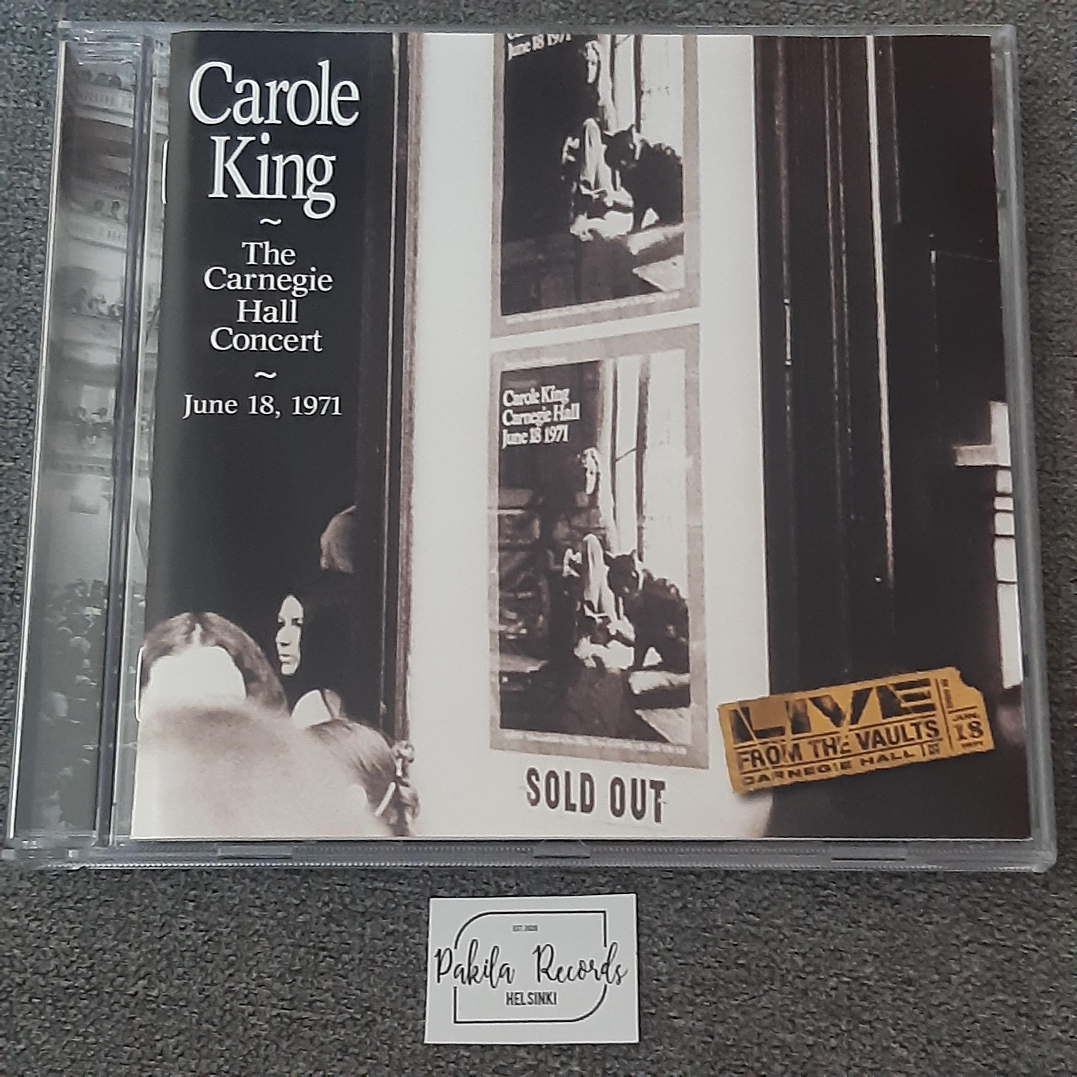 Carole King - The Carnegie Hall Concert - CD (käytetty)