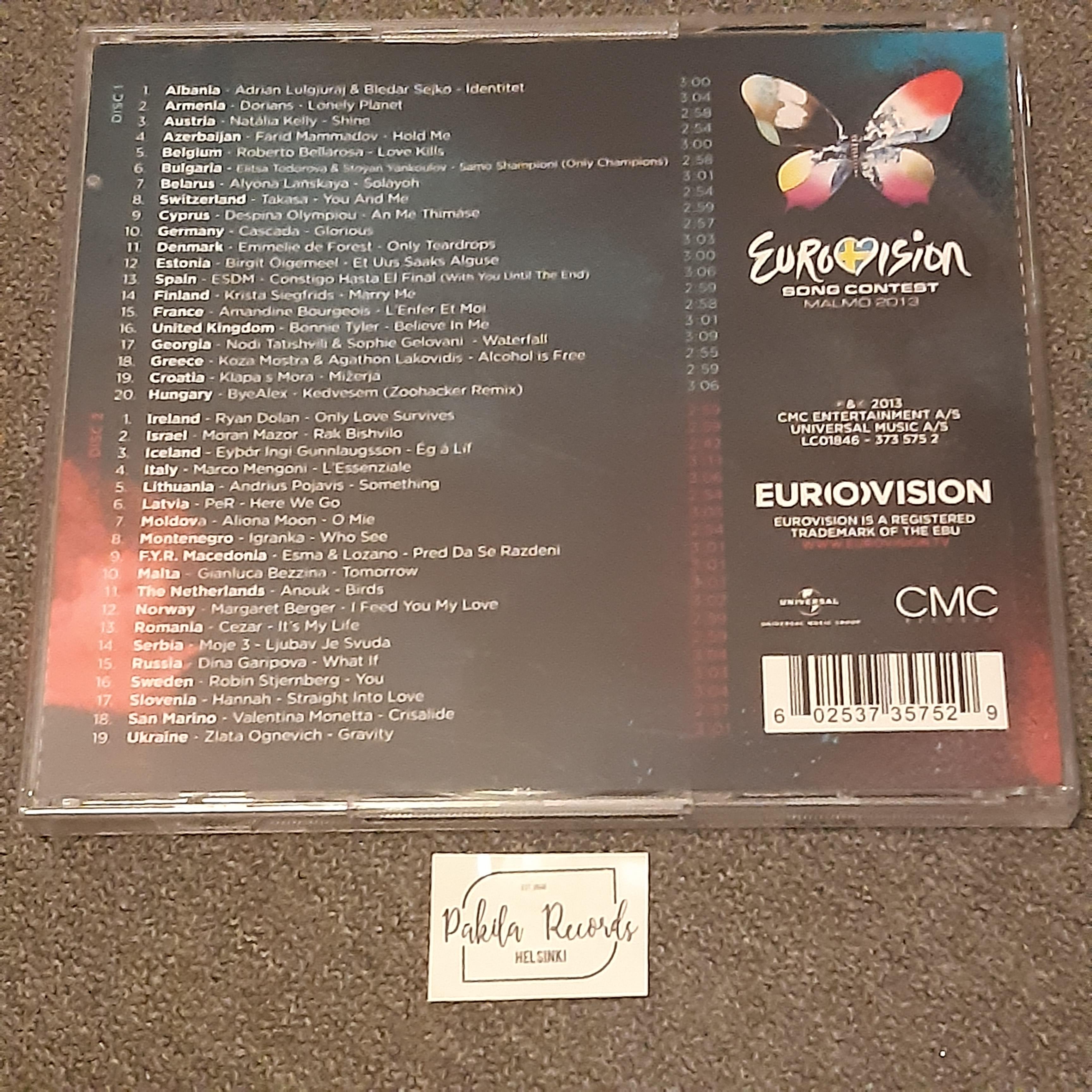 Eurovision Song Contest - Malmö 2013 - 2 CD (käytetty)