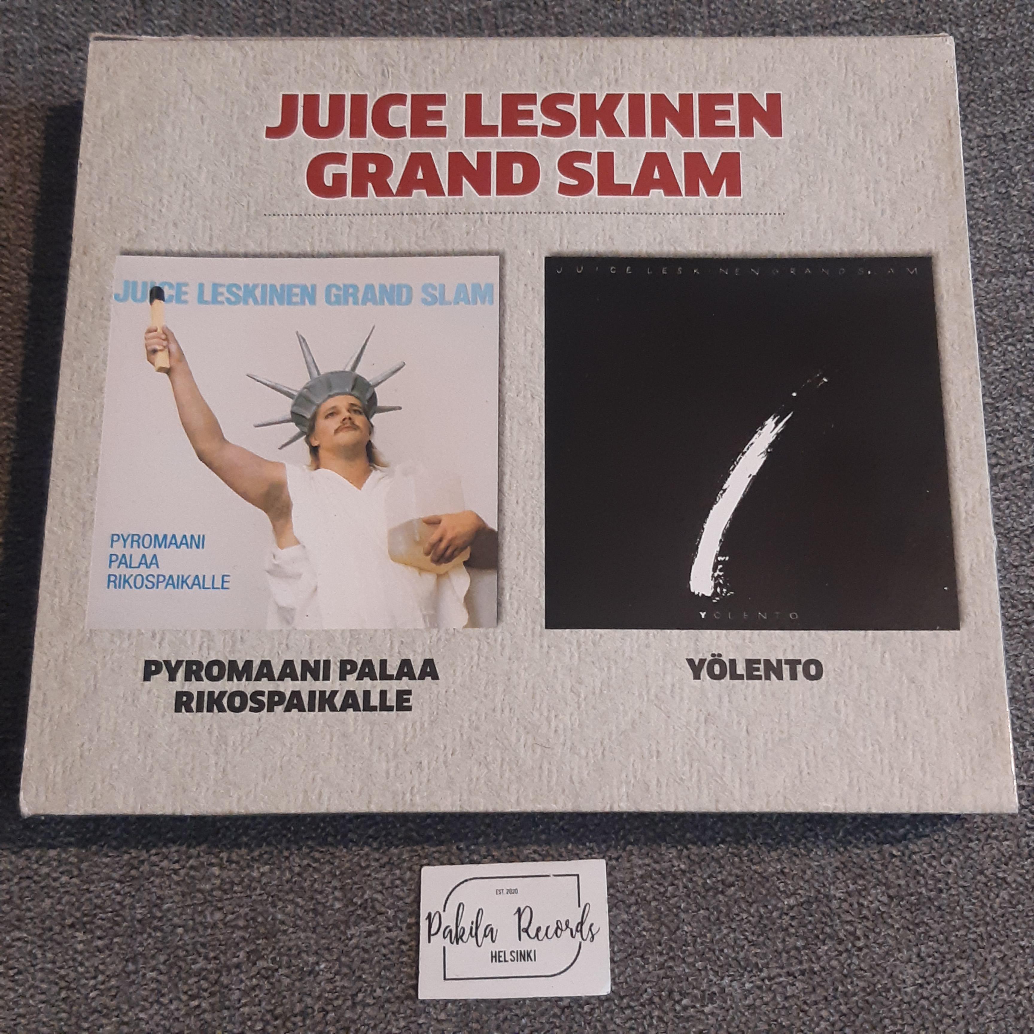 Juice Leskinen Grand Slam - Pyromaani palaa rikospaikalle / Yölento - 2 CD (käytetty)