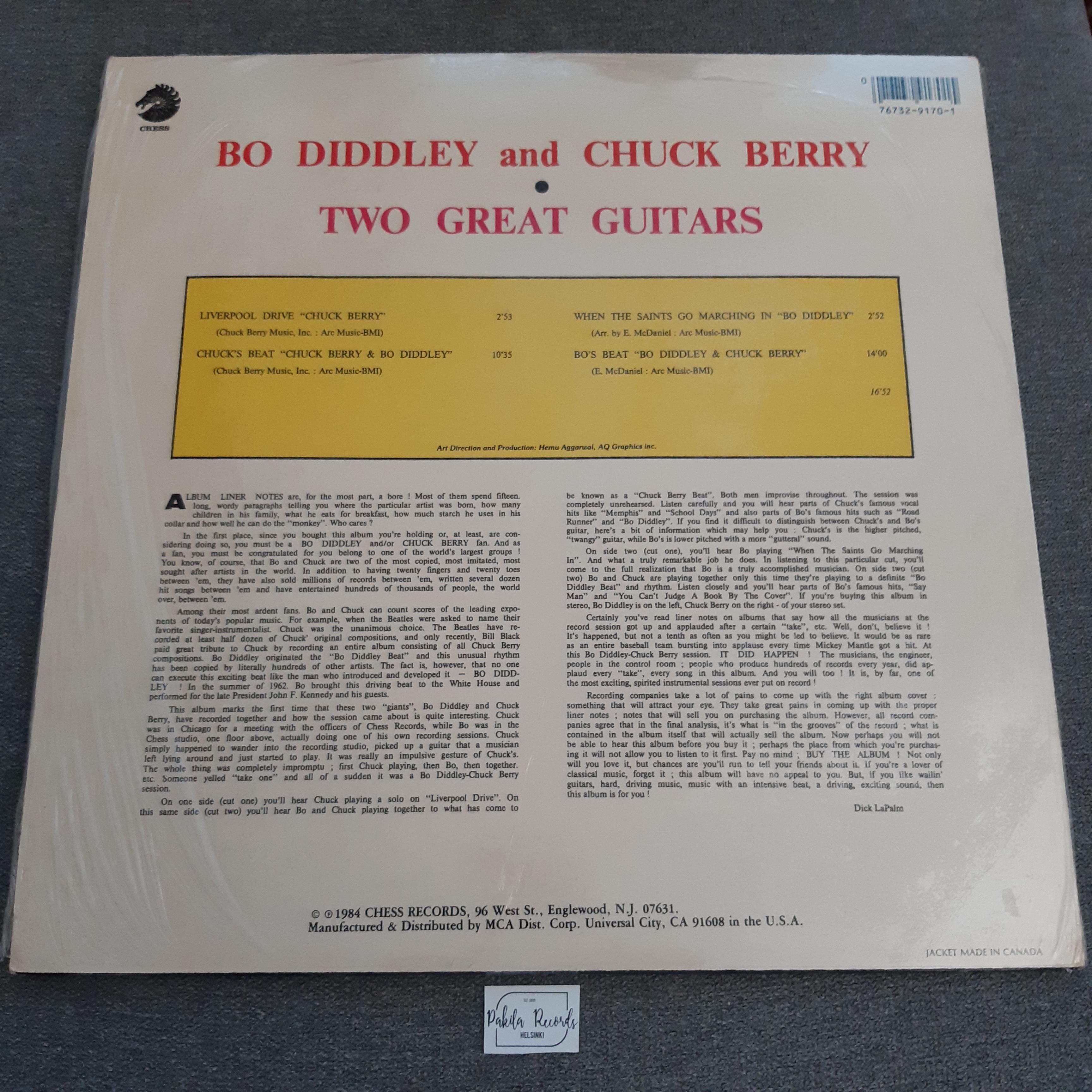 Bo Diddley / Chuck Berry - Two Hreat Guitars - LP (käytetty)
