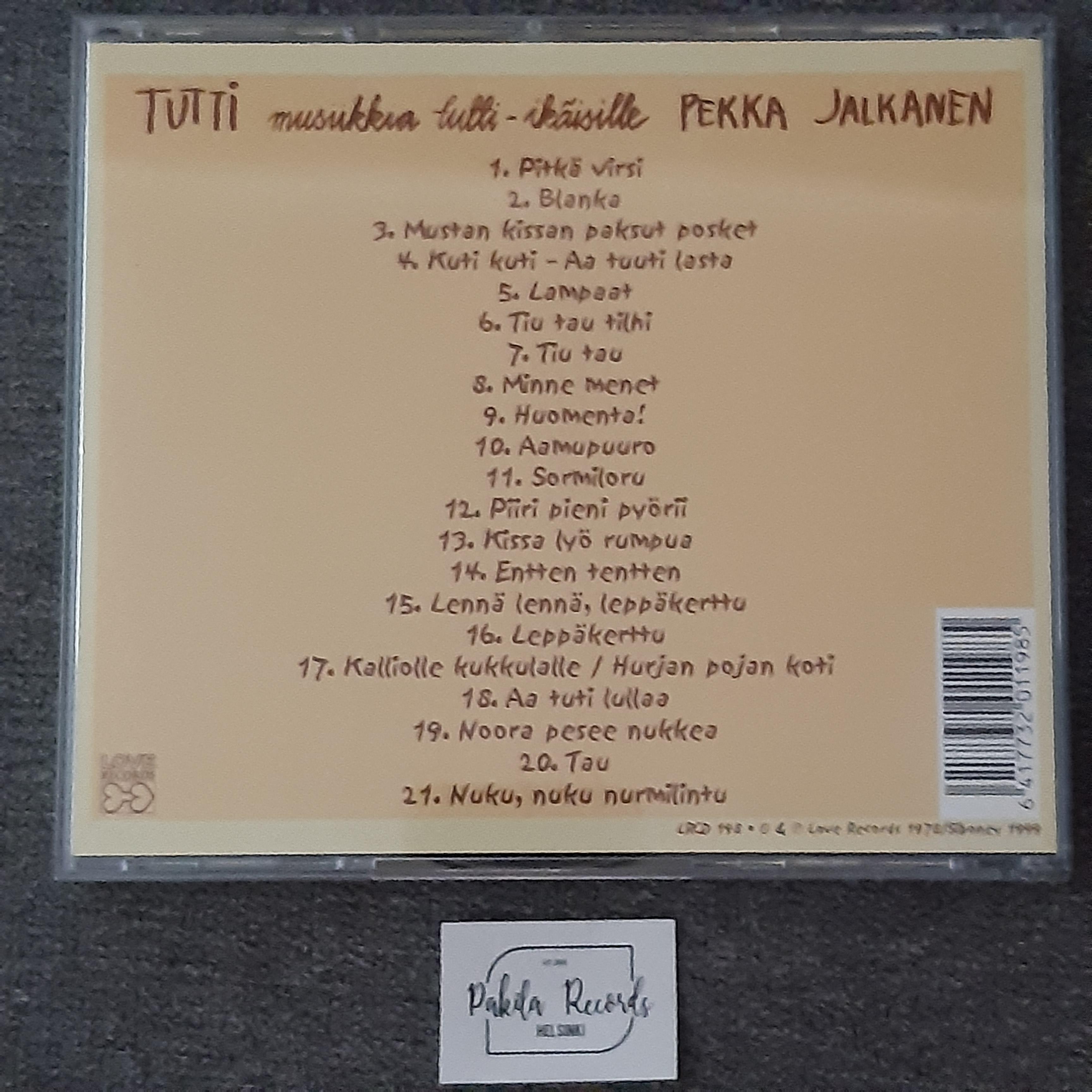 Pekka Jalkanen - Tutti, Musiikkia tutti-ikäisille - CD (käytetty)