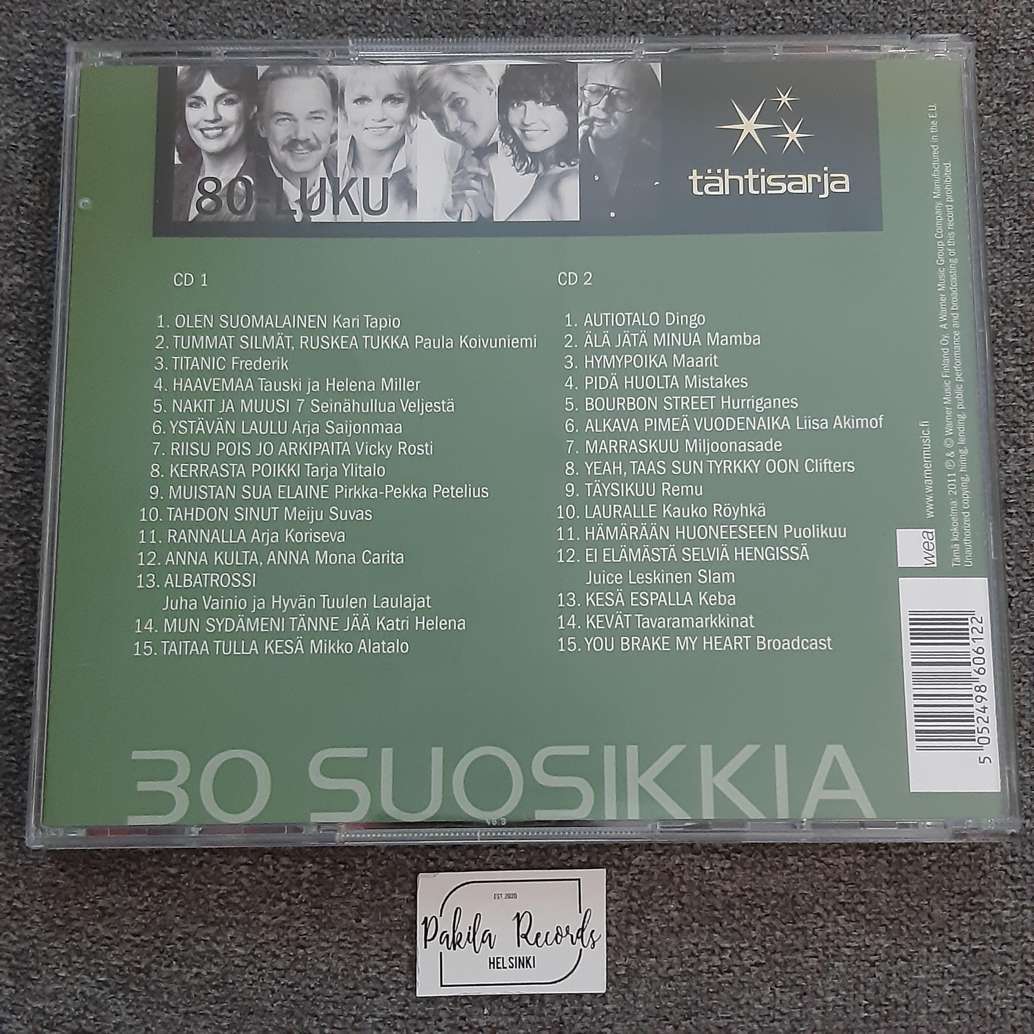 80-Luku - 30 suosikkia - 2 CD (käytetty)