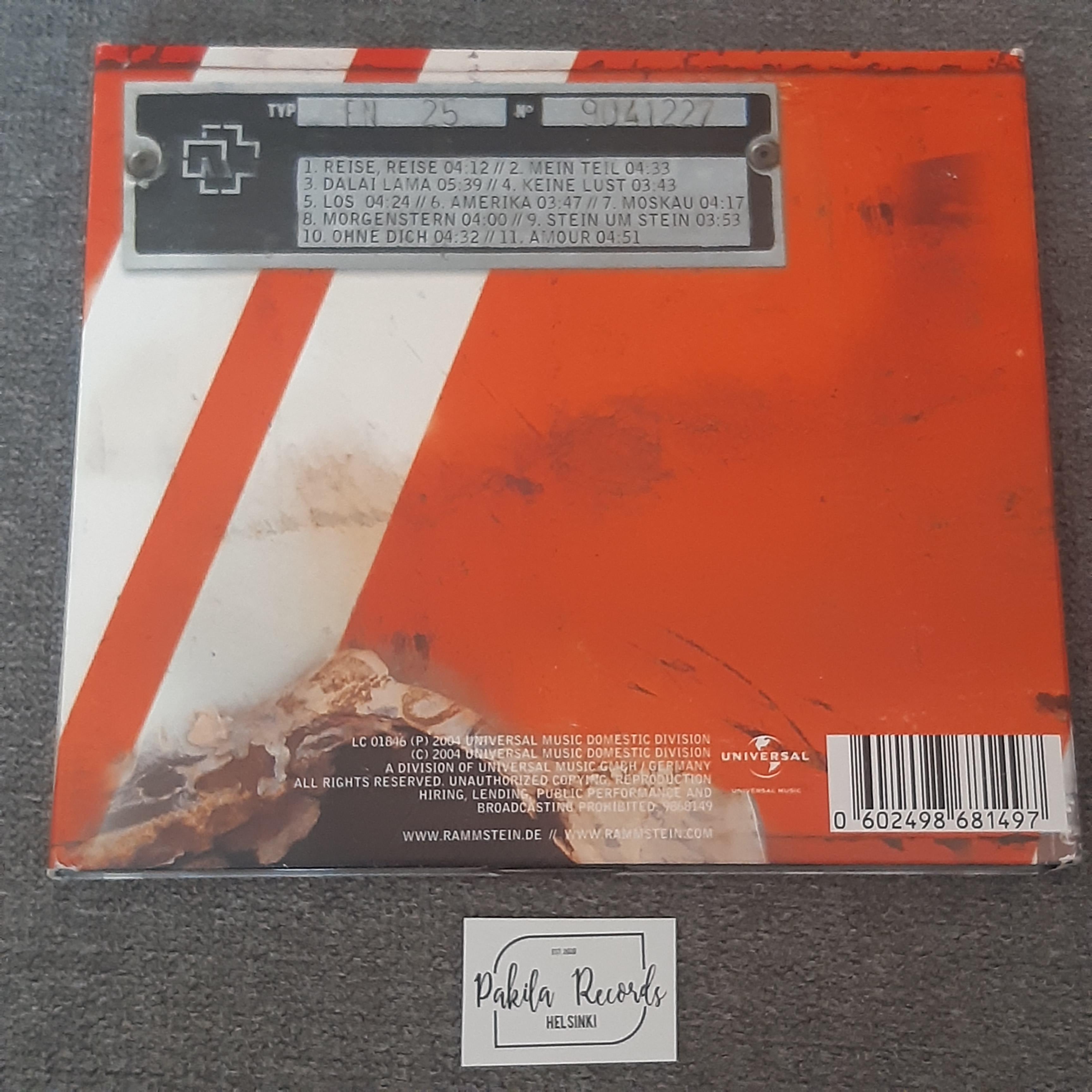 Rammstein - Reise, reise - CD (käytetty)