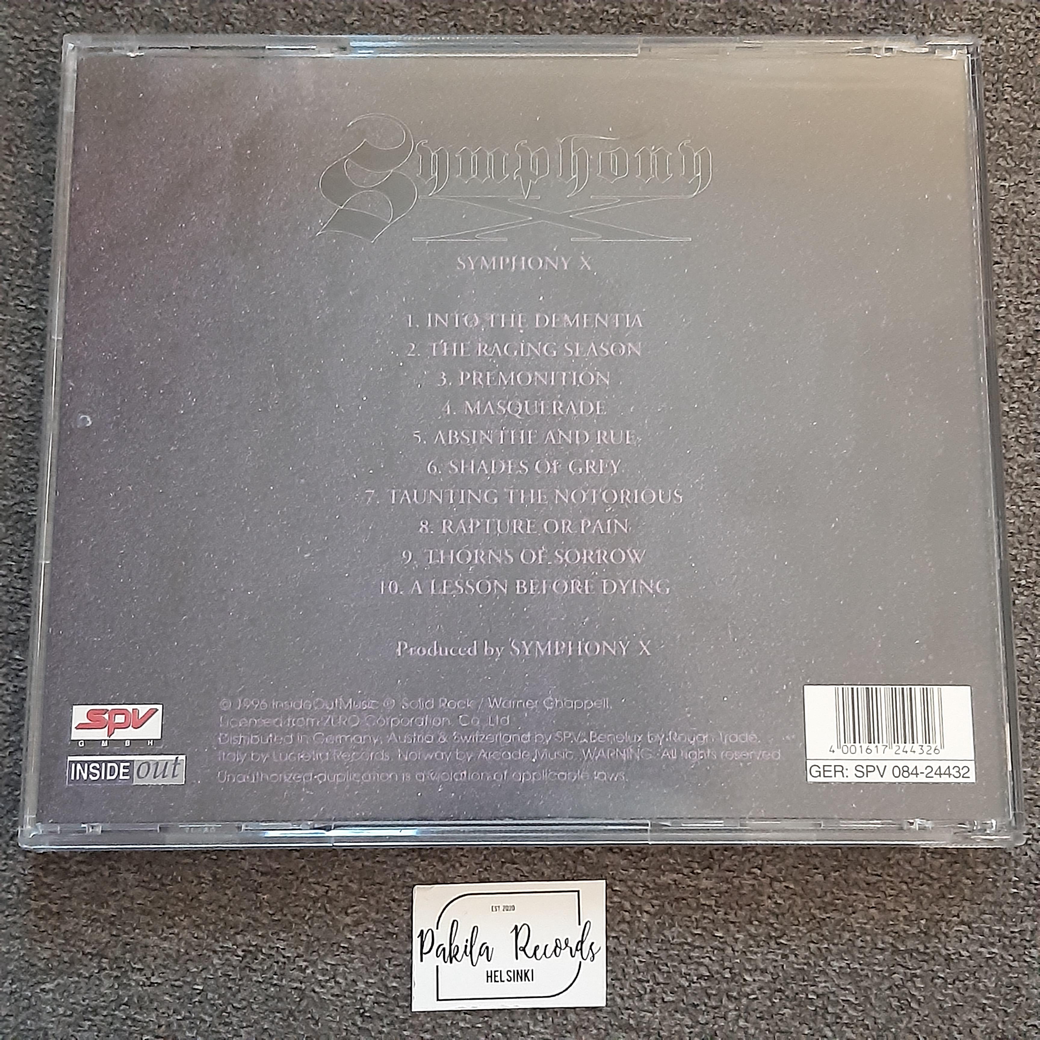 Symphony X - Symphony X - CD (käytetty)