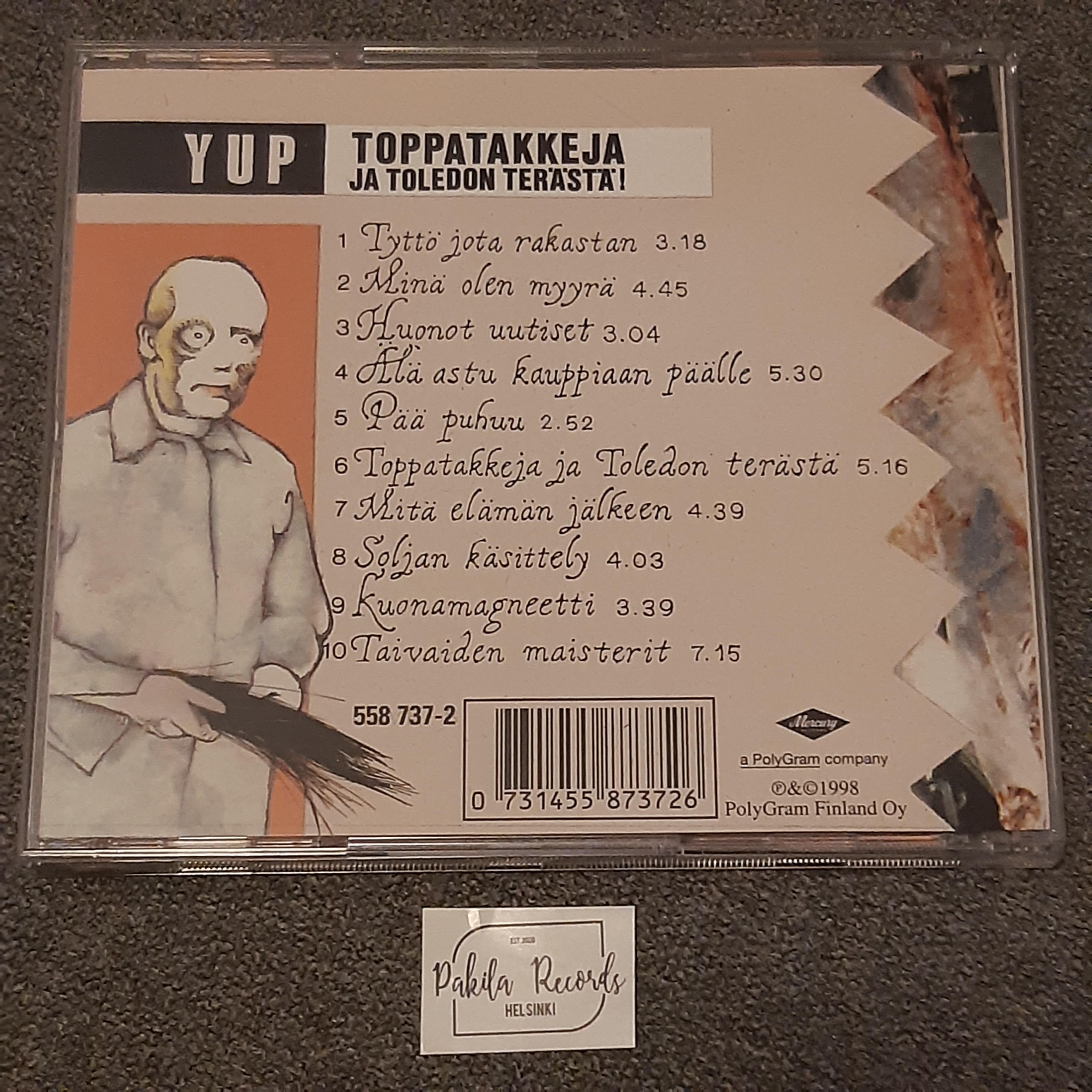 YUP - Toppatakkeja ja Toledon terästä - CD (käytetty)