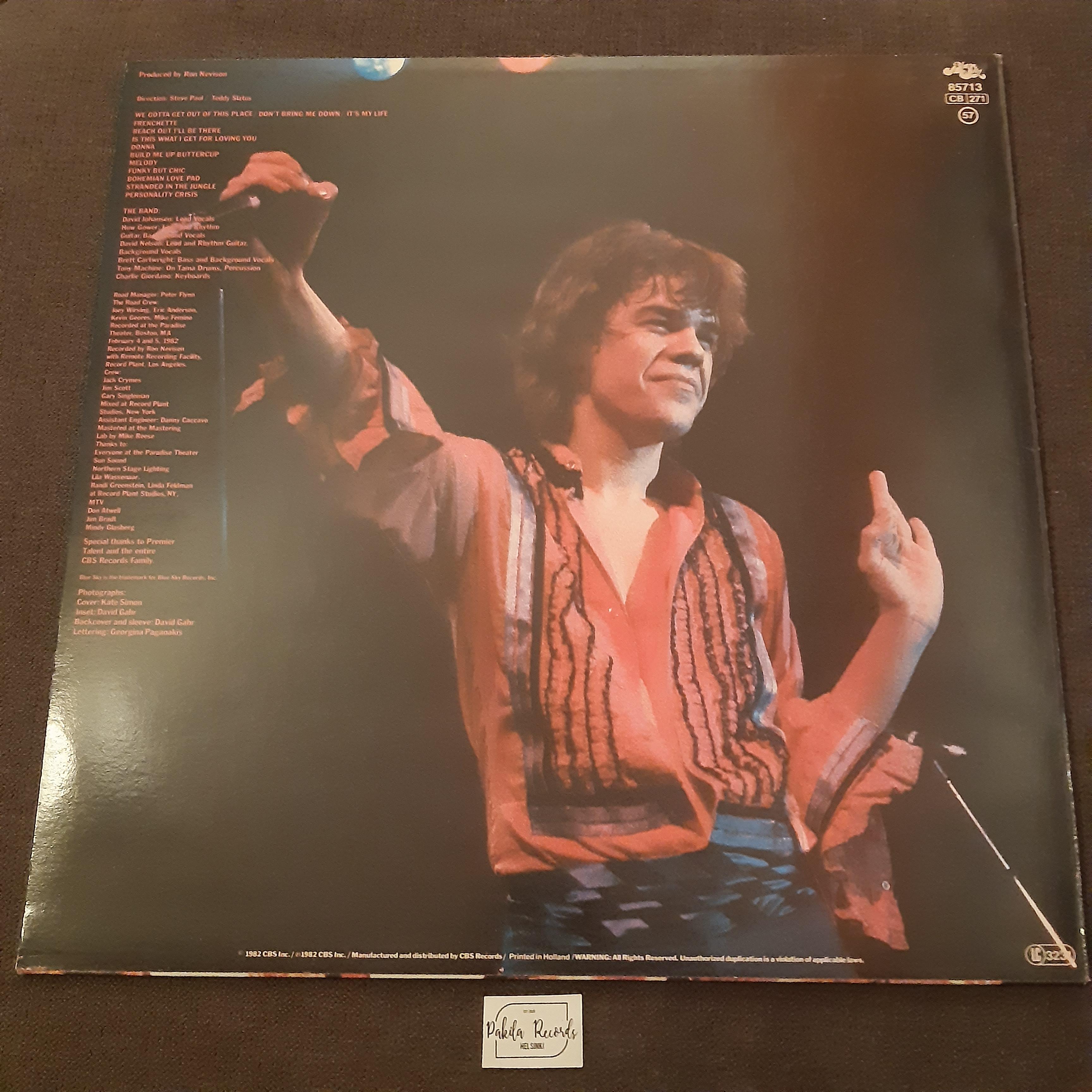 David Johansen - Live It Up - LP (käytetty)