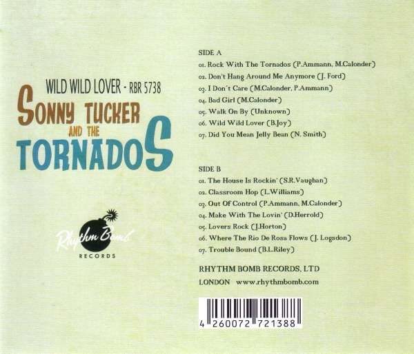 Sonny Tucker And The Tornados - Wild Wild Lover - CD (uusi)