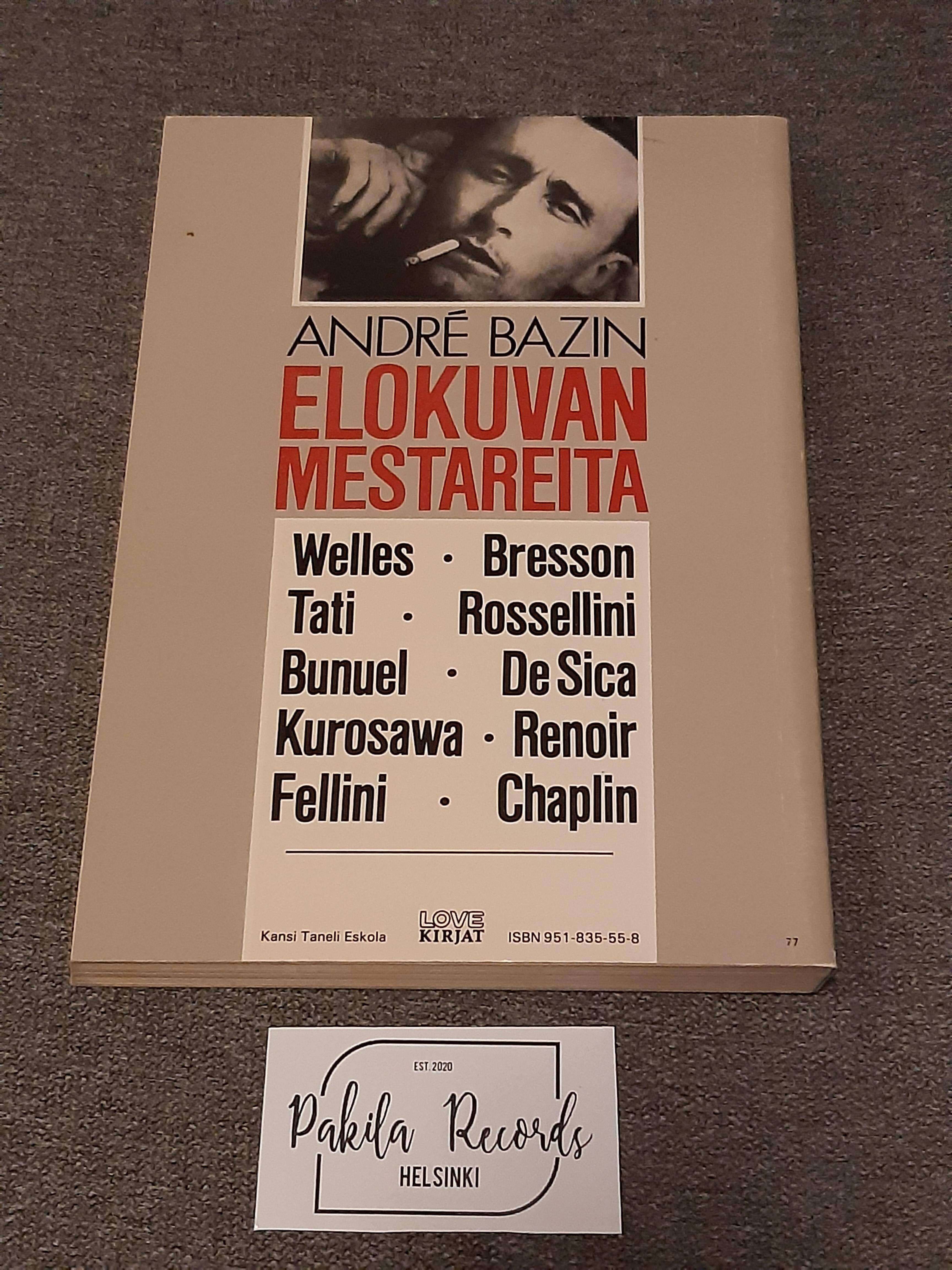 Elokuvan mestareita - André Bazin - Kirja (käytetty)